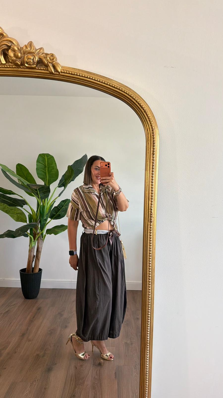 PANTALONE MARRONE BANDANA 7905 NEW