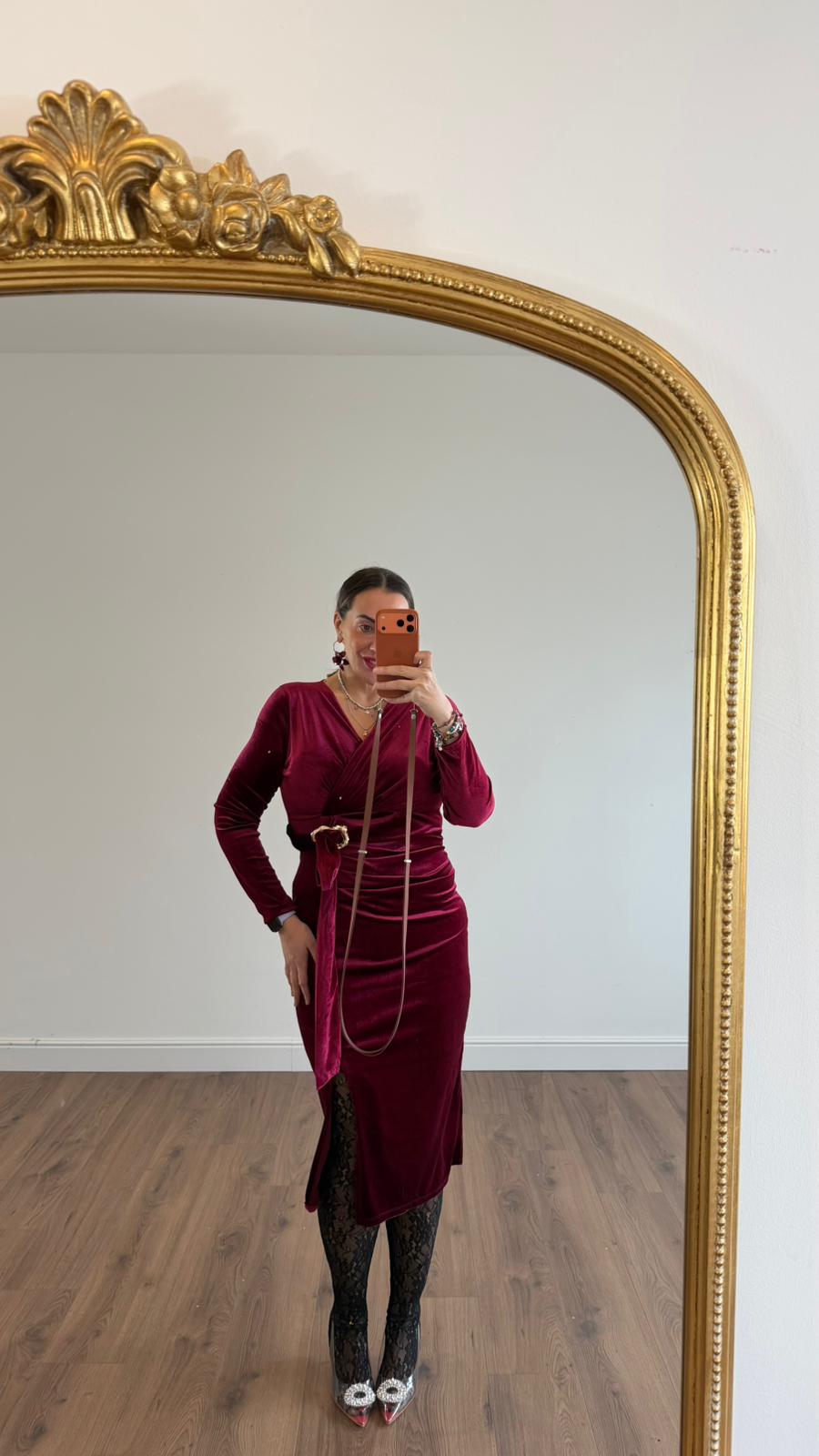 ABITO LUNGO IN VELLUTO 36776 NEW