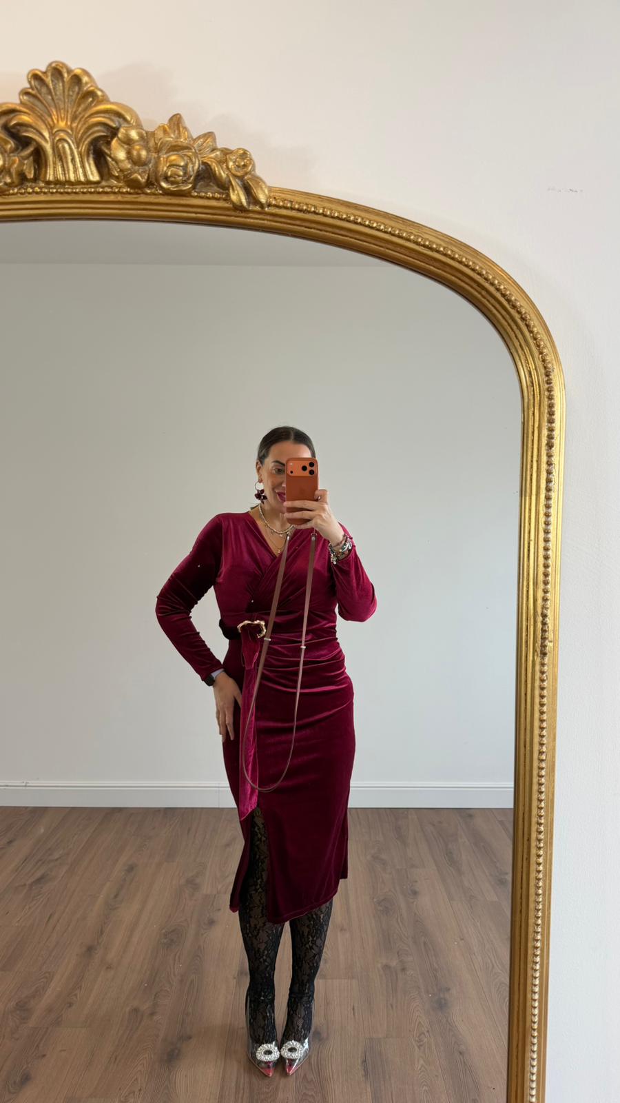 ABITO LUNGO IN VELLUTO 36776 NEW