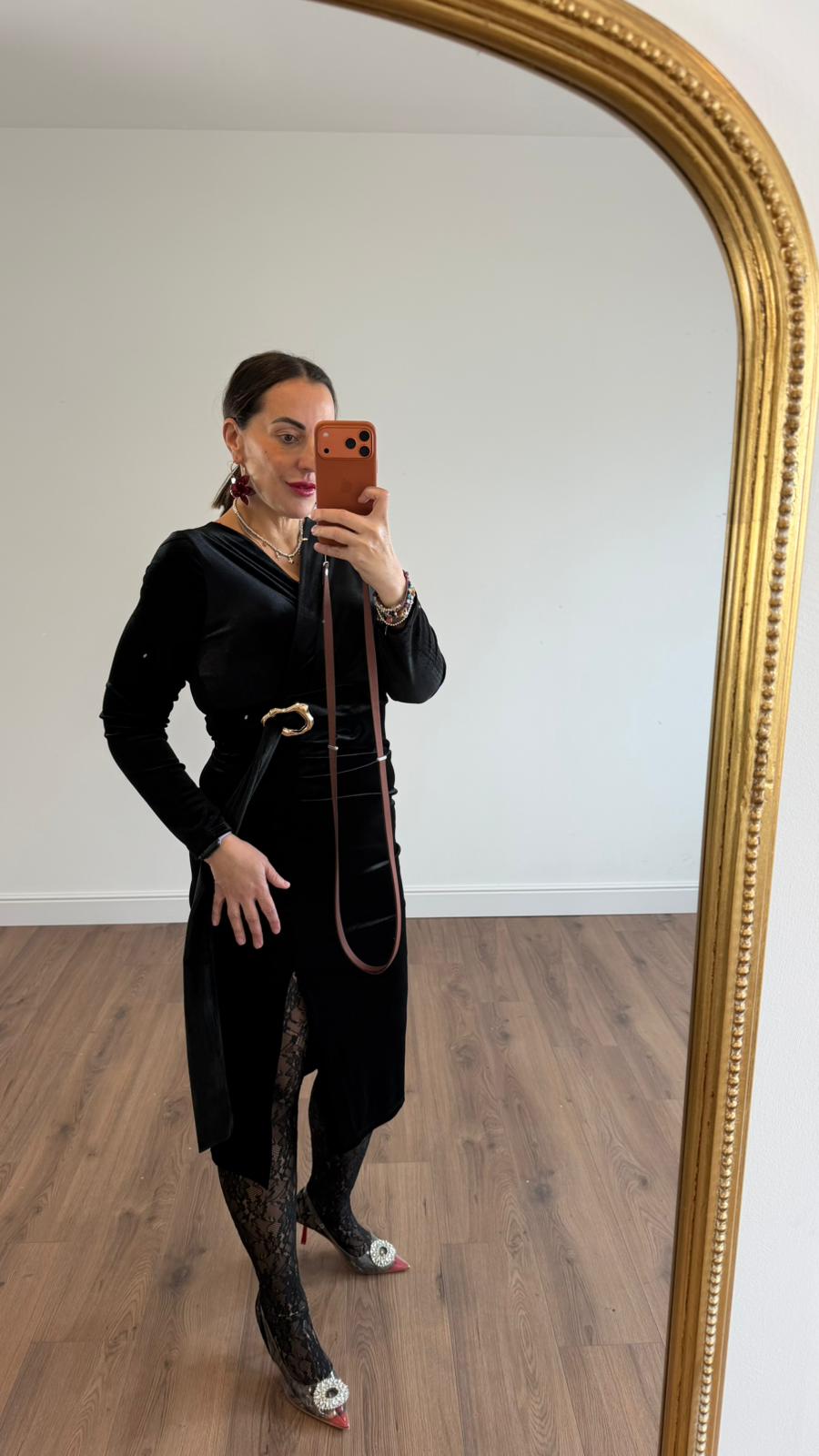 ABITO LUNGO IN VELLUTO 36776 NEW