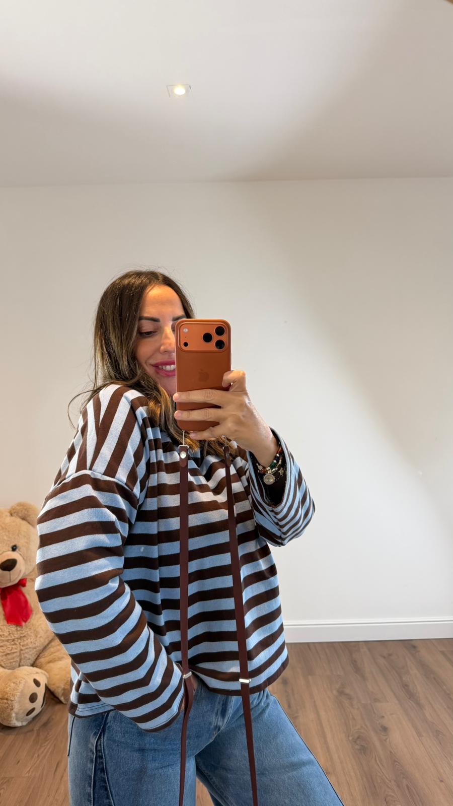 FELPA A RIGHE 5021 NEW