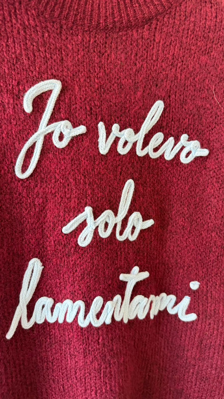 MAGLIONE" IO VOLEVO SOLO LAMENTARMI" 4579 NEW