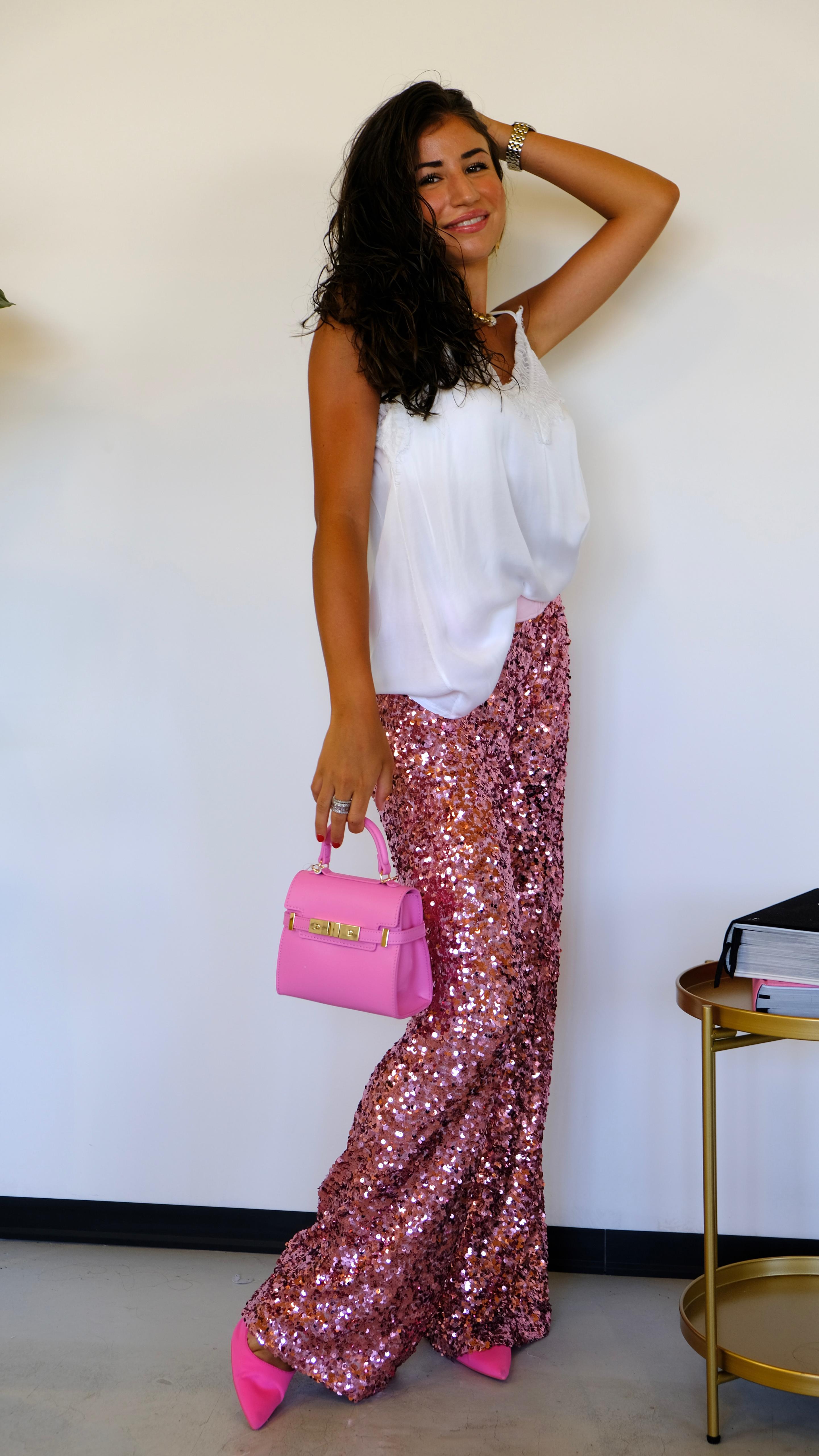 PANTALONE PAILLETTES TRE COLORI