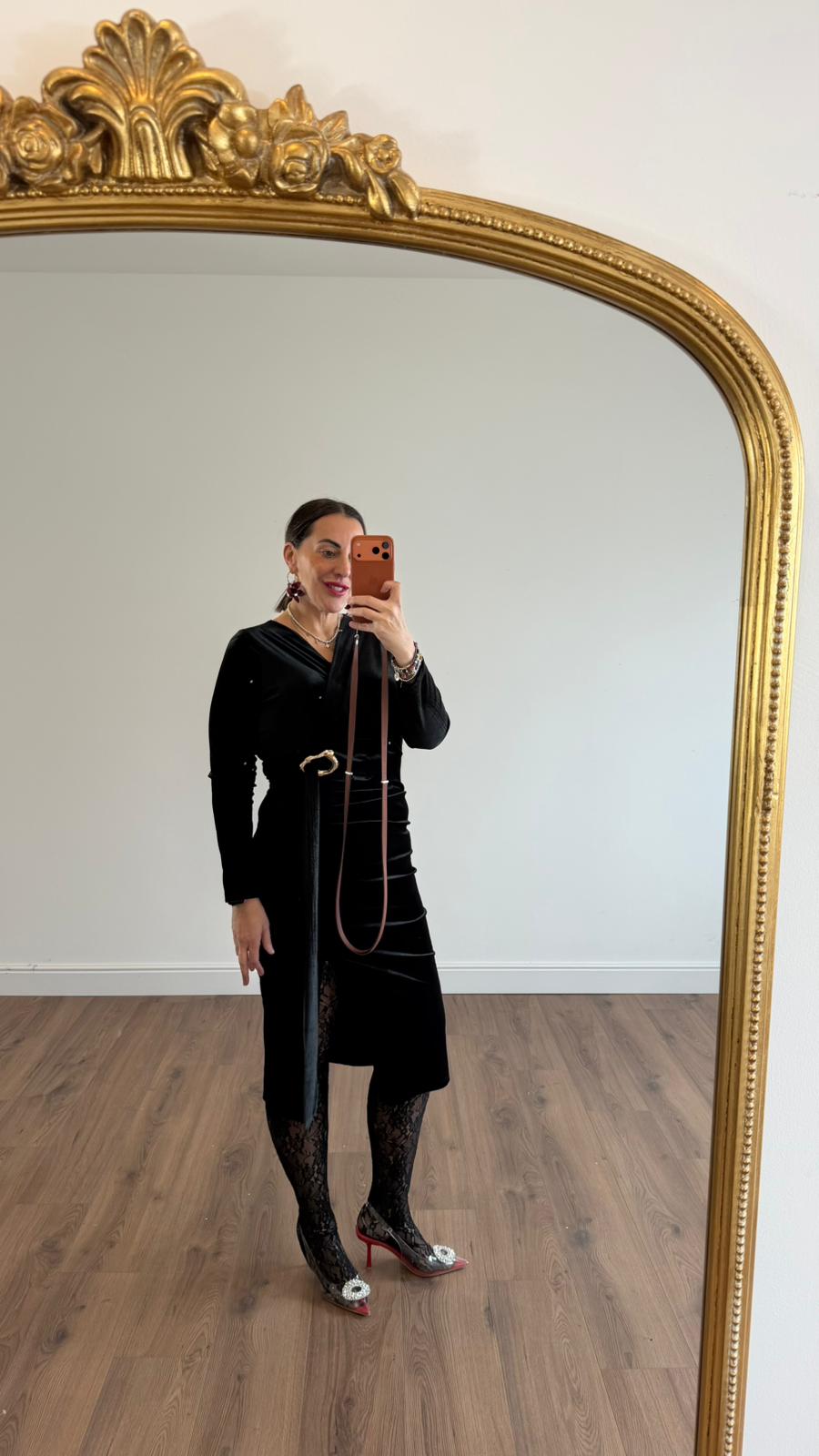 ABITO LUNGO IN VELLUTO 36776 NEW