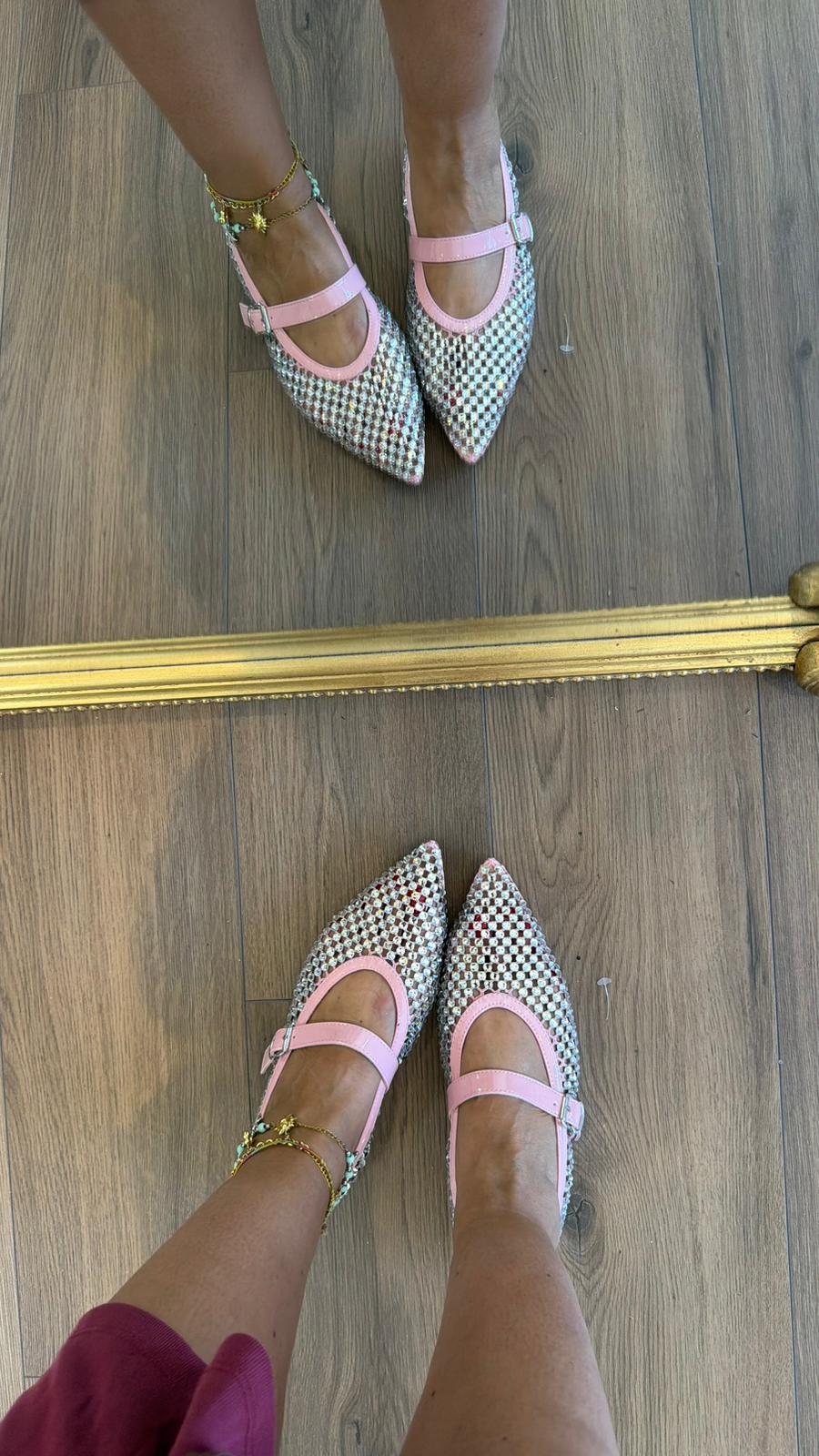 BALLERINE STRASS ROSA 9862 NEW