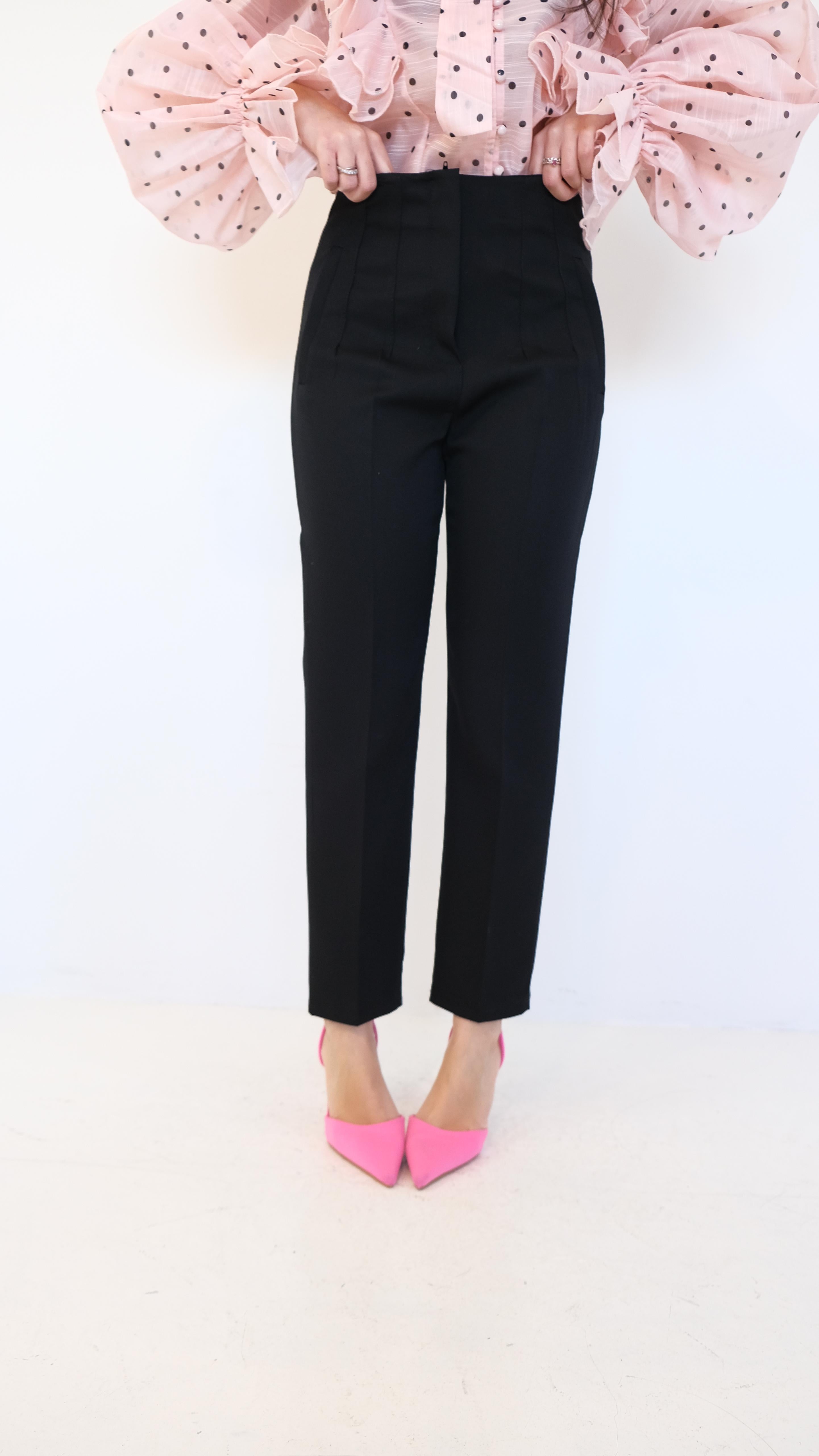 PANTALONI REGULAR BLACK 88700