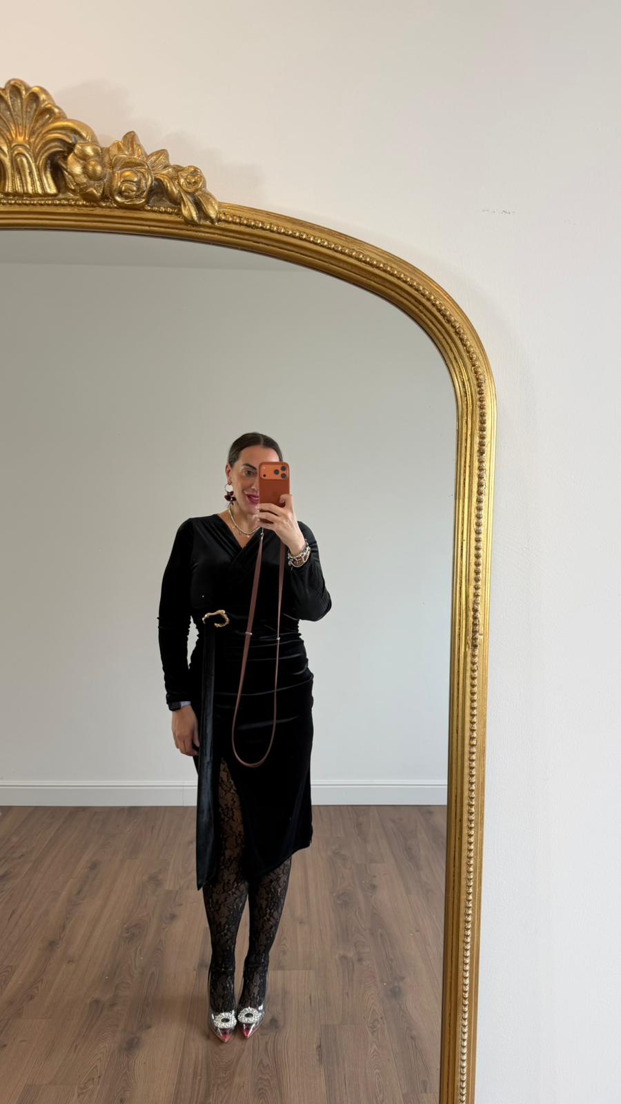 ABITO LUNGO IN VELLUTO 36776 NEW