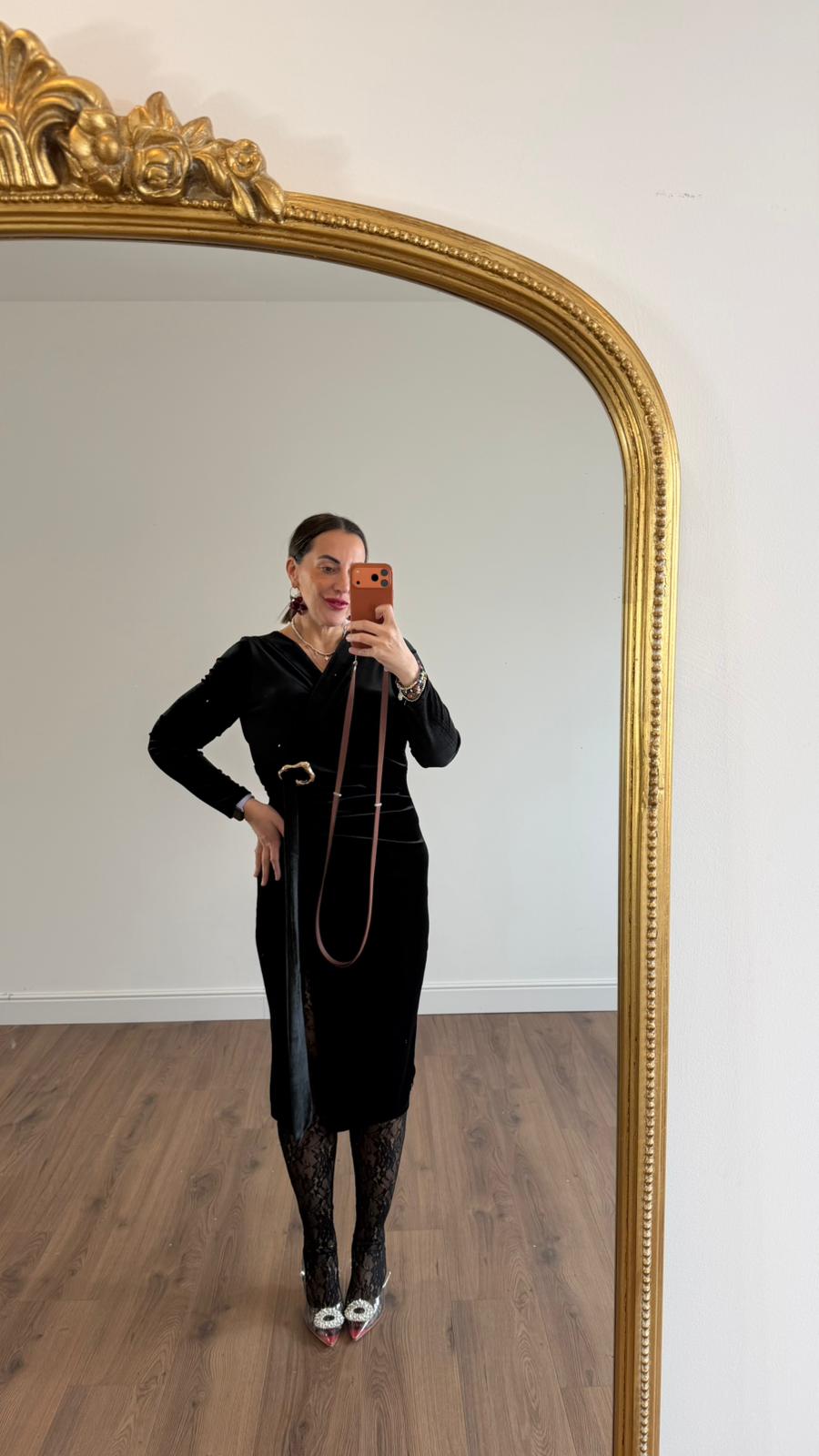 ABITO LUNGO IN VELLUTO 36776 NEW