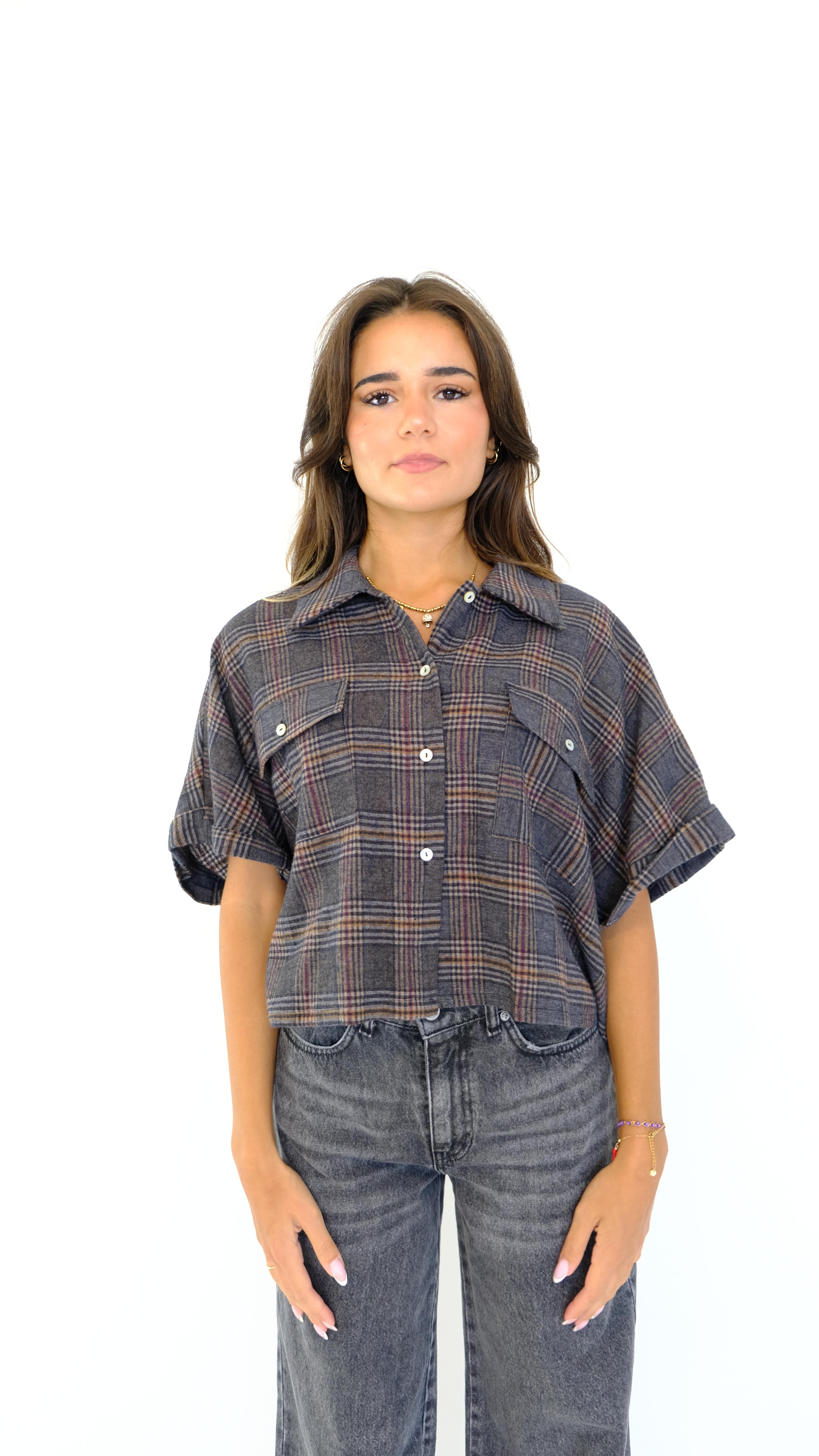 CAMICIA CROP OVER SUSYMIX