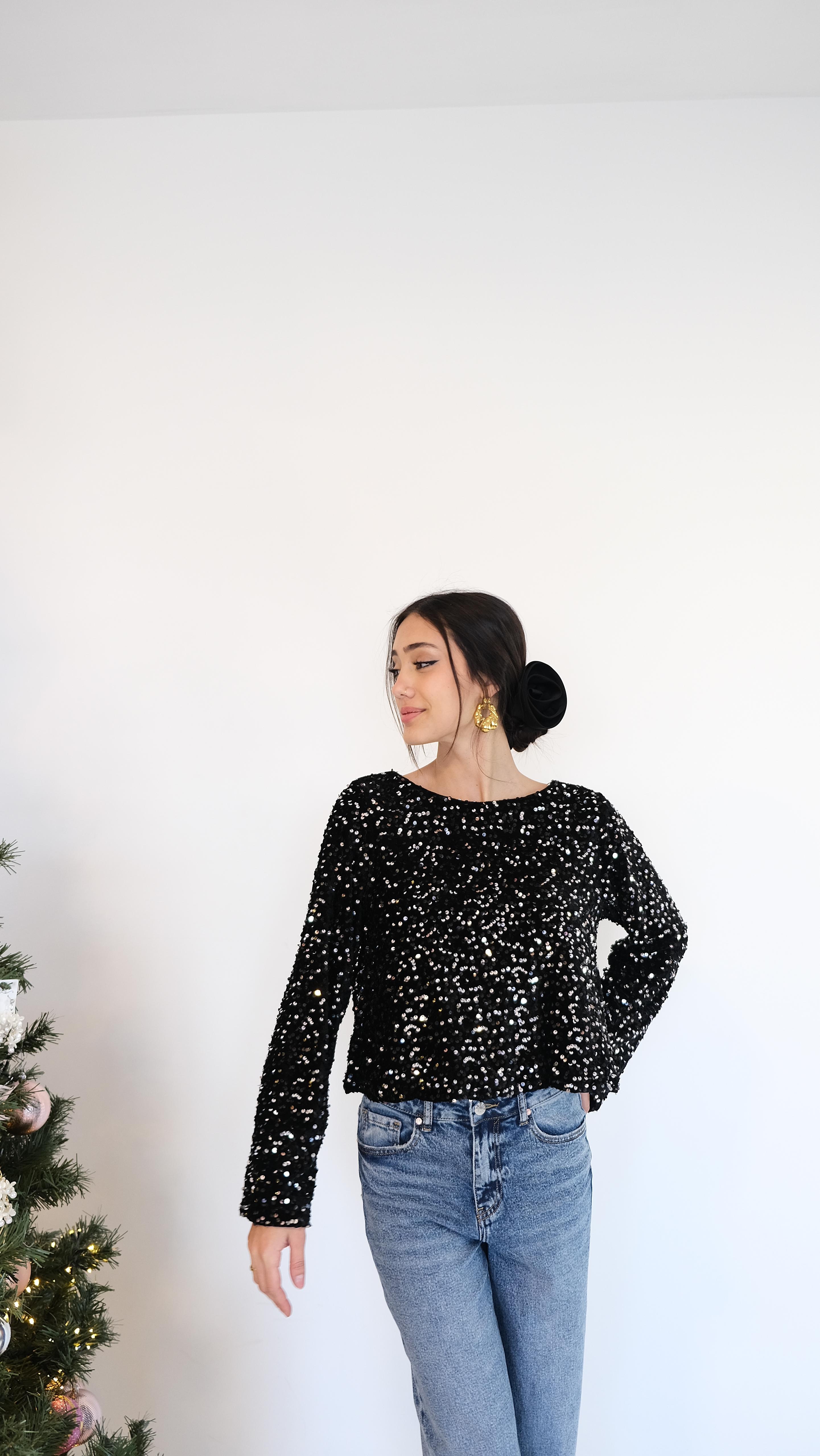 MAGLIA PAILLETTES 7865