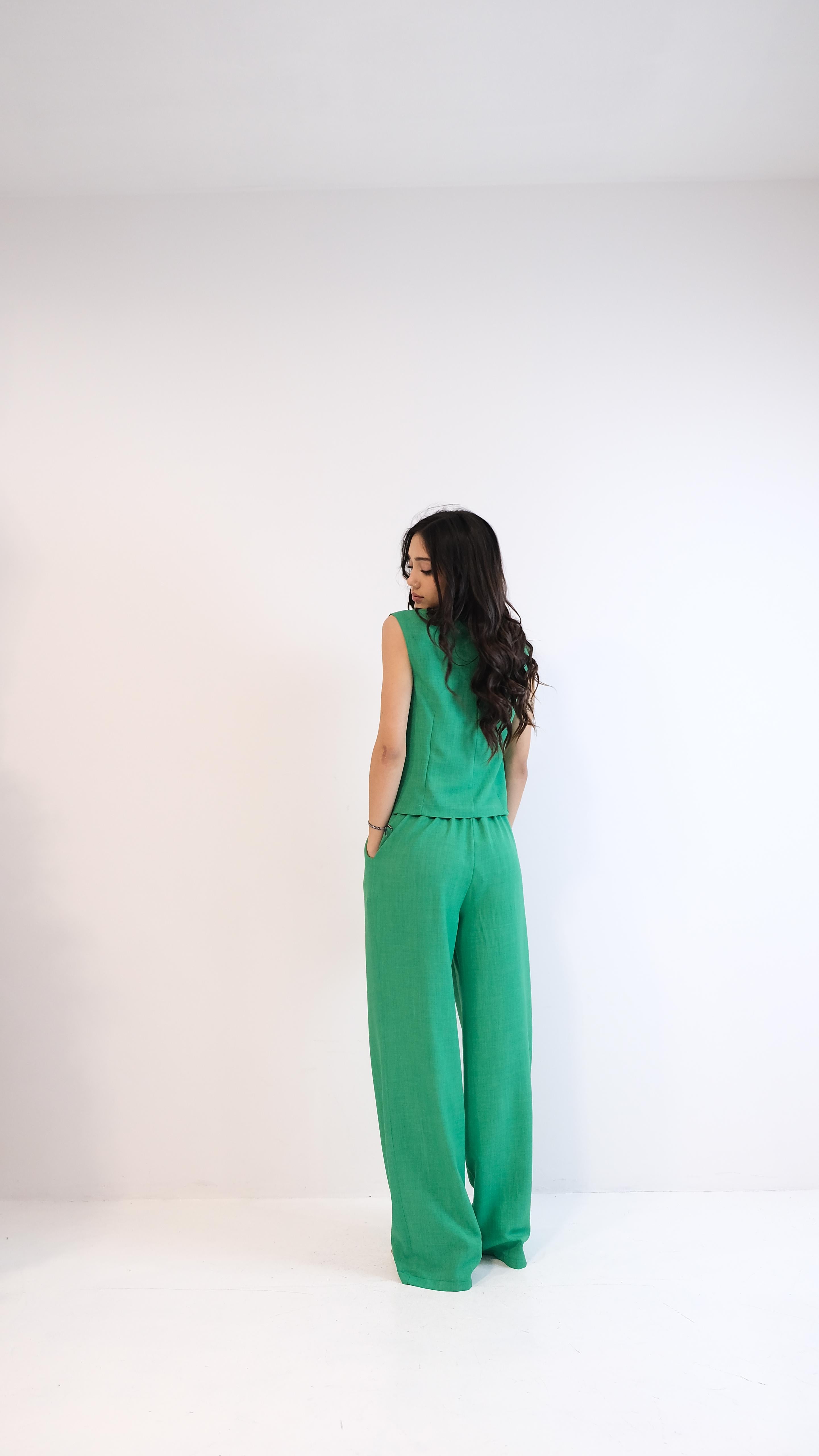 PANTALONE VERDE 22032 NEW