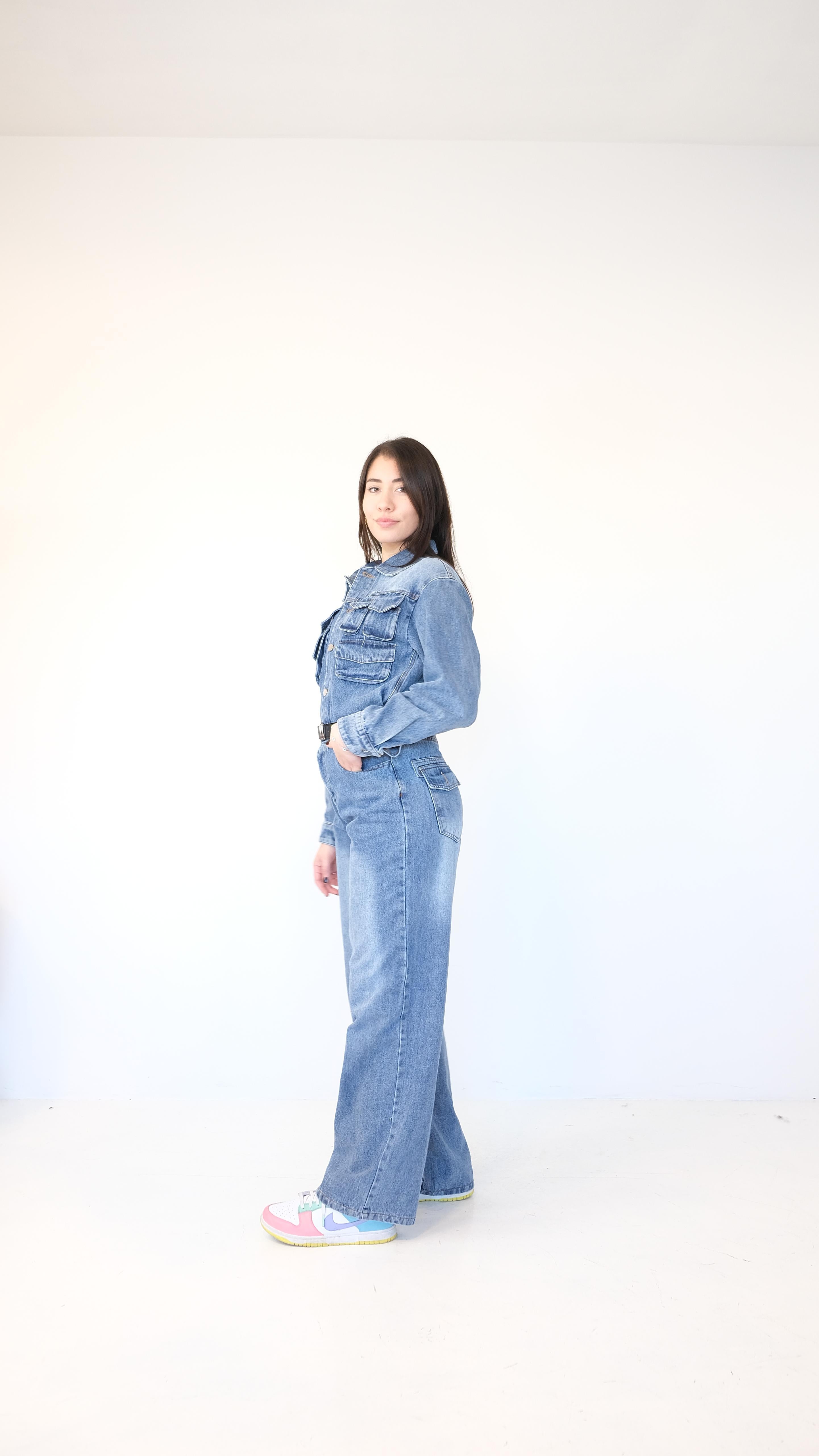 SALOPETTE JEANS 9053 NEW