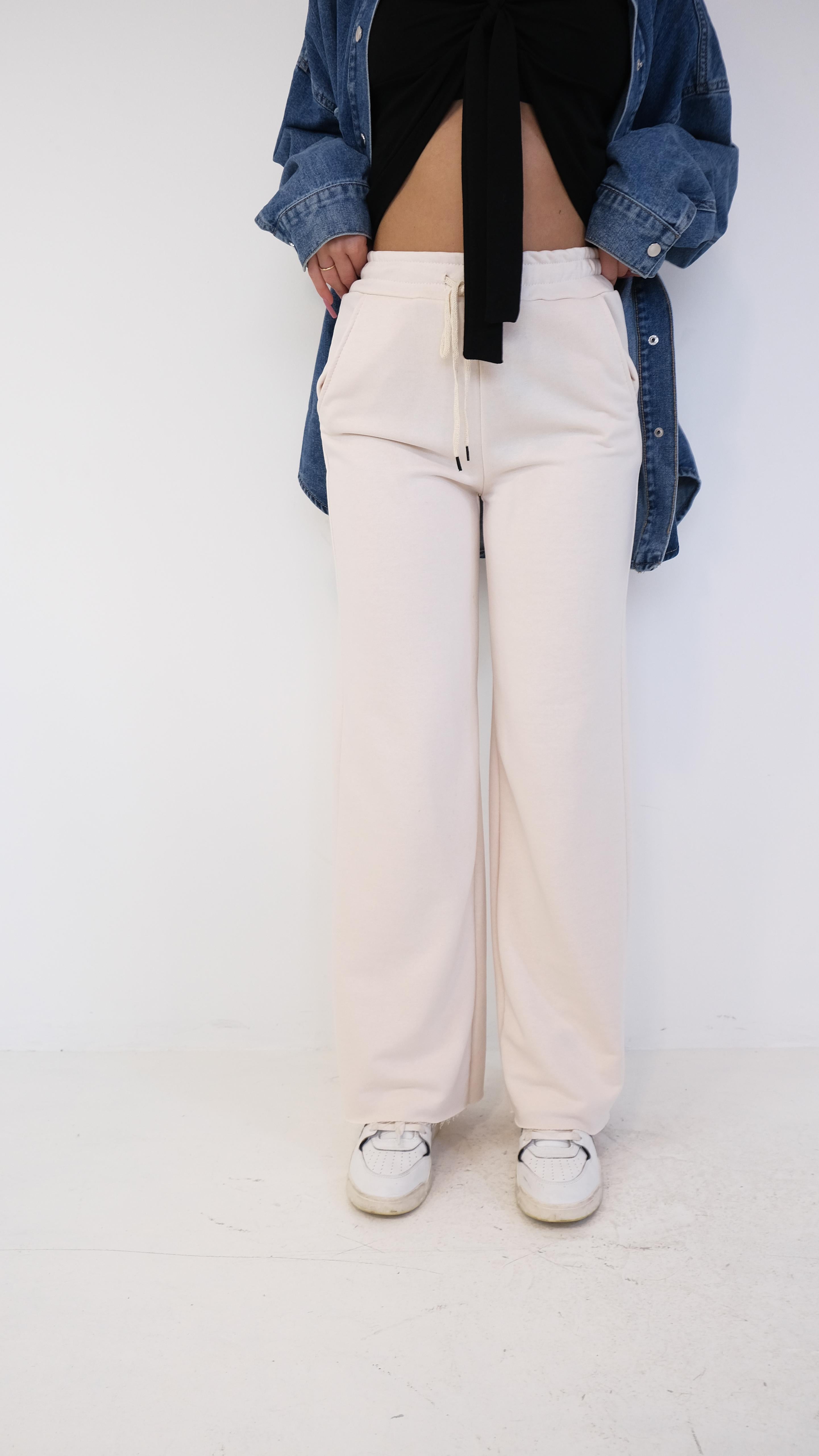 PANTALONE DELLA TUTA BEIGE NEW