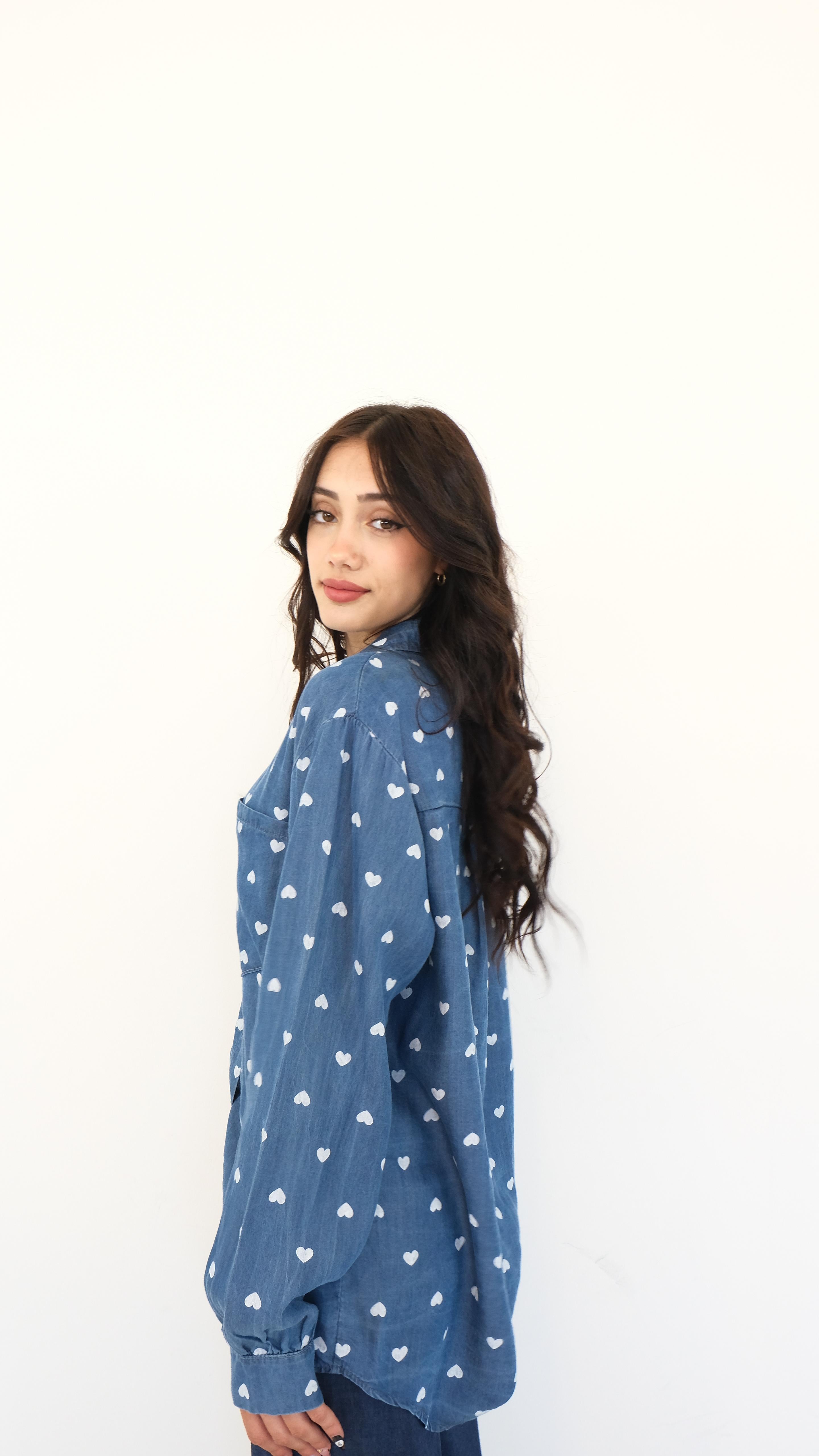CAMICIA JEANS CUORI 30126 NEW