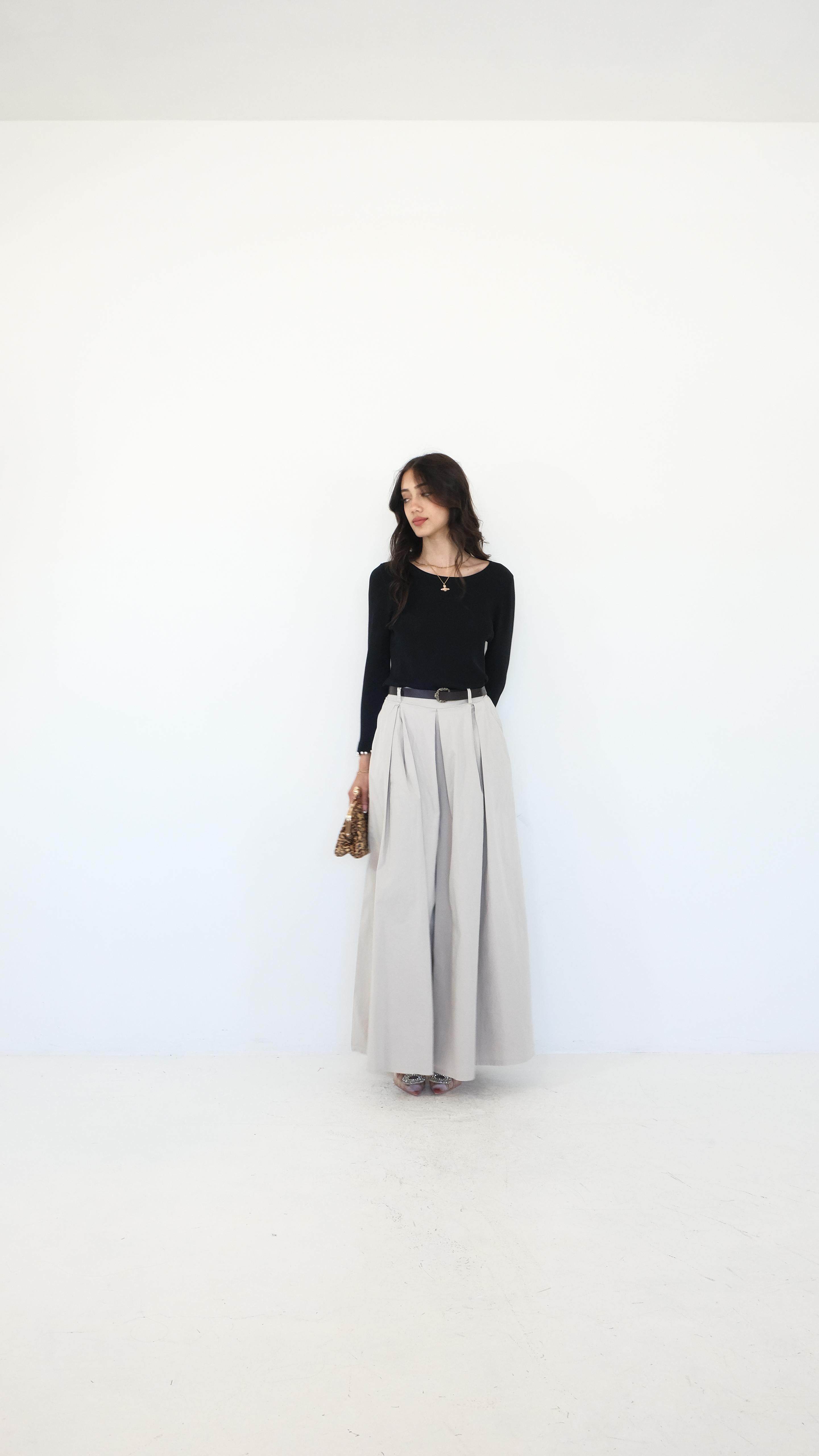 PANTALONE LARGO DUE COLORI 24697 NEW