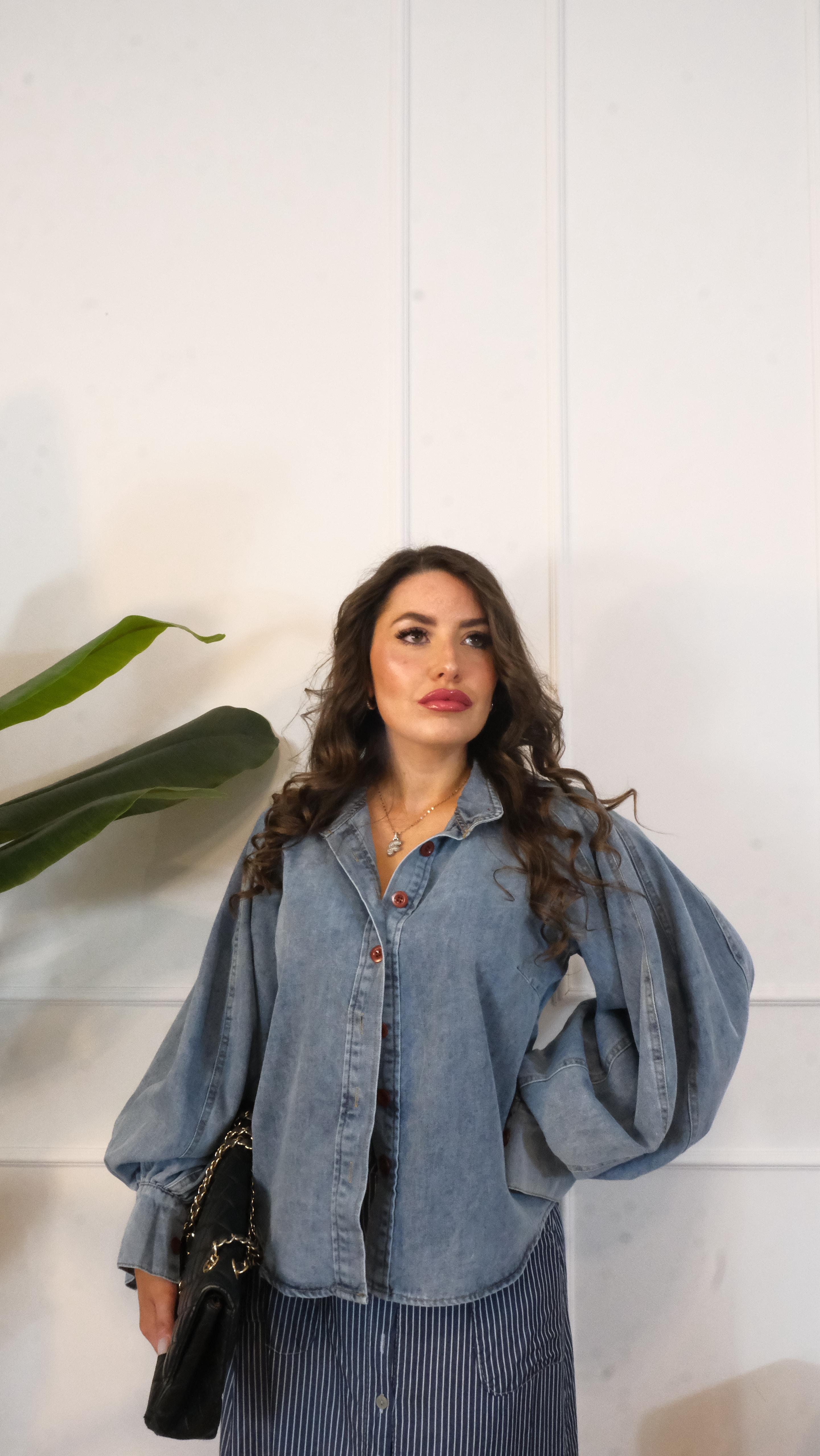 CAMICIA DI JEANS W26556 NEW