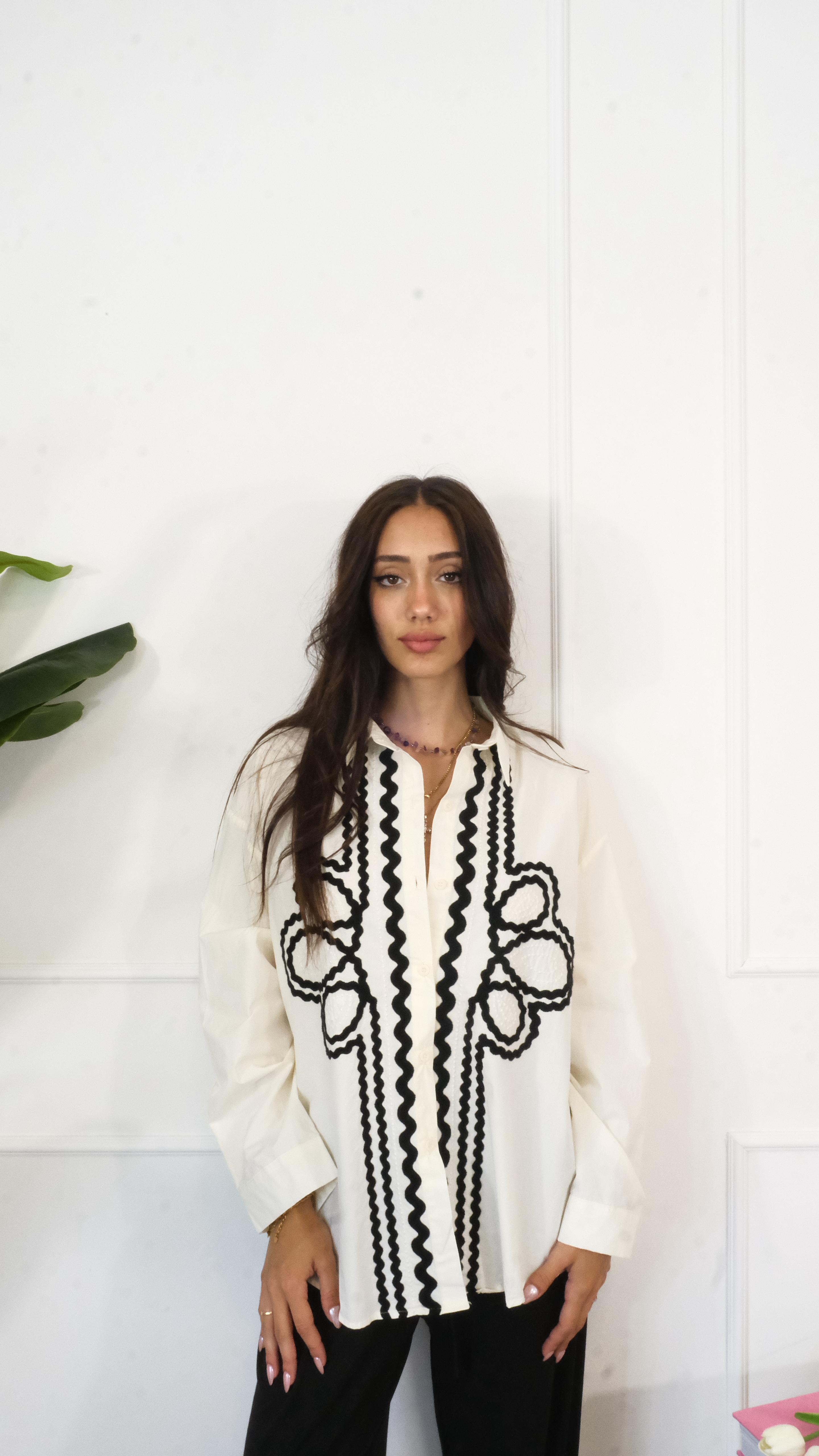 CAMICIA RICAMI 2347 NEW