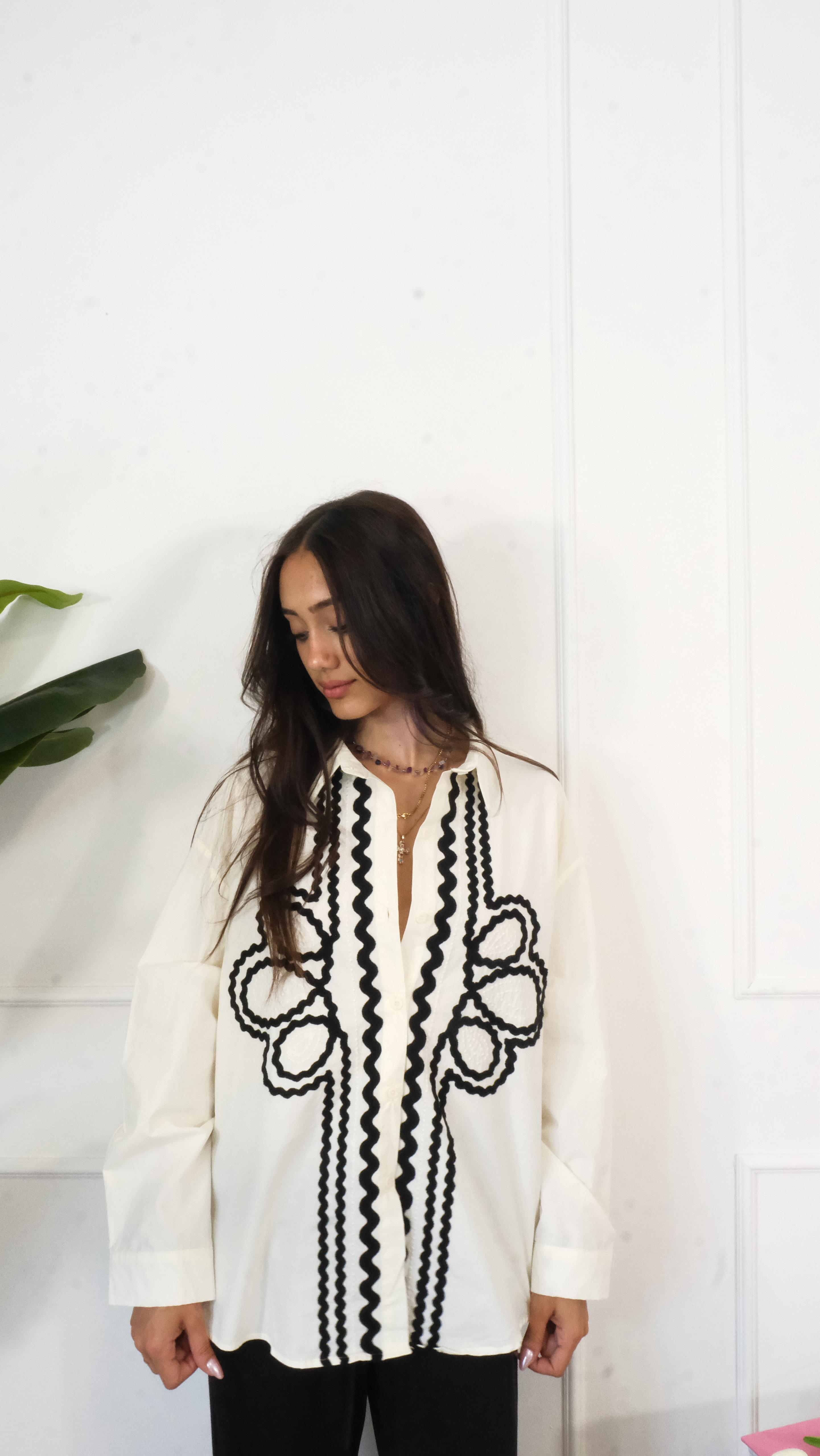 CAMICIA RICAMI 2347 NEW
