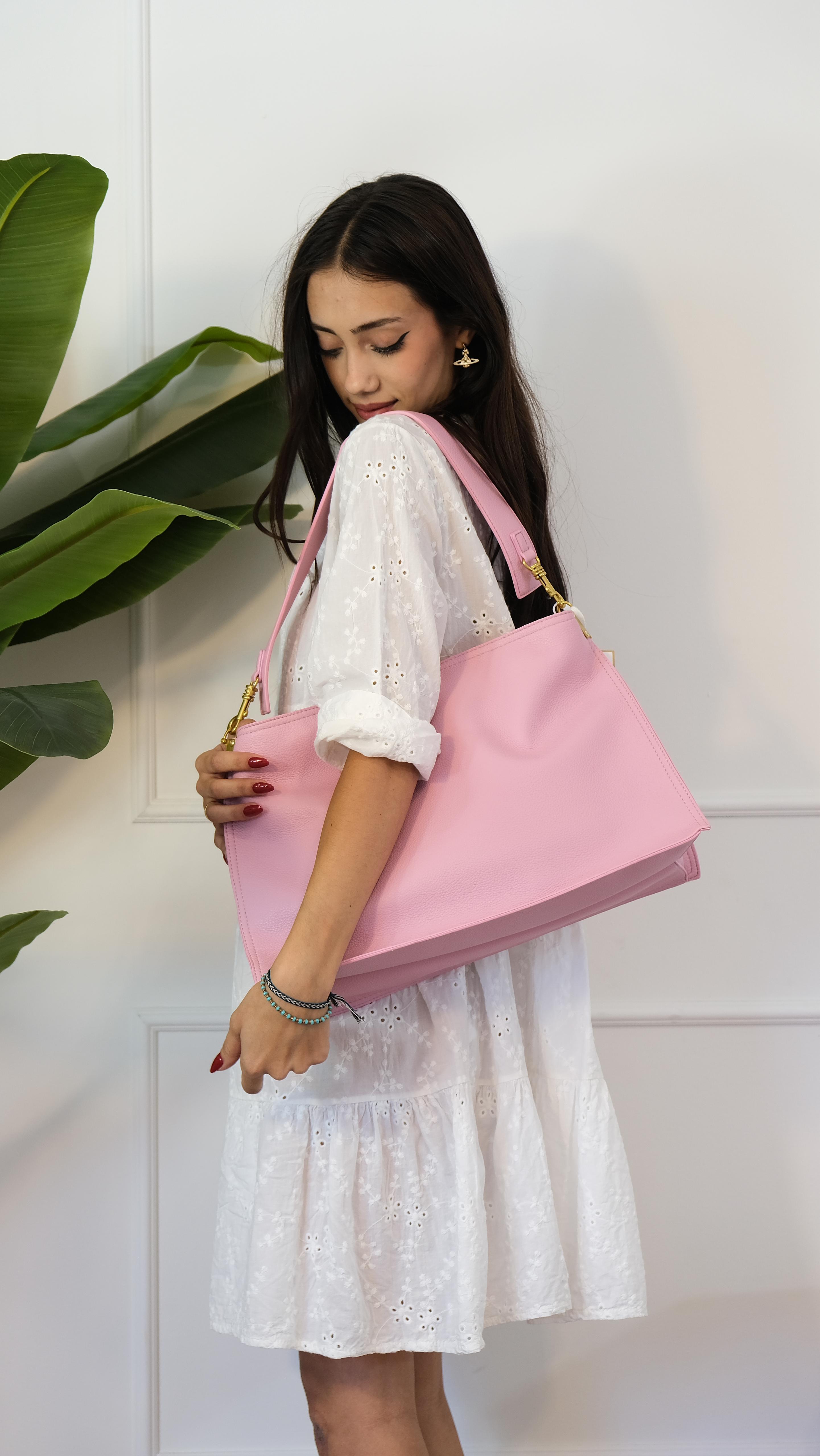 BORSA GRANDE ROSA PH4879 NEW