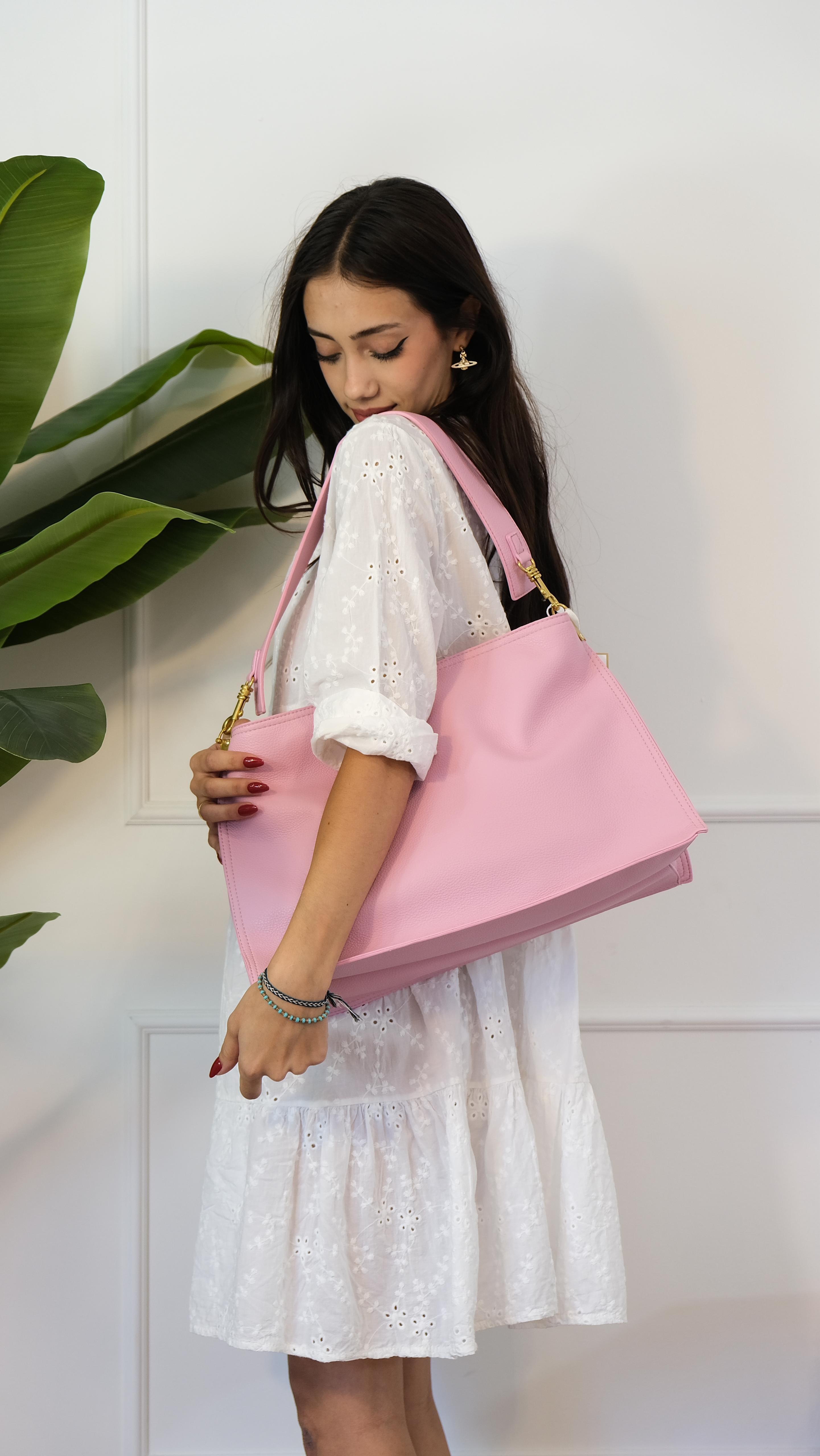 BORSA GRANDE ROSA PH4879 NEW