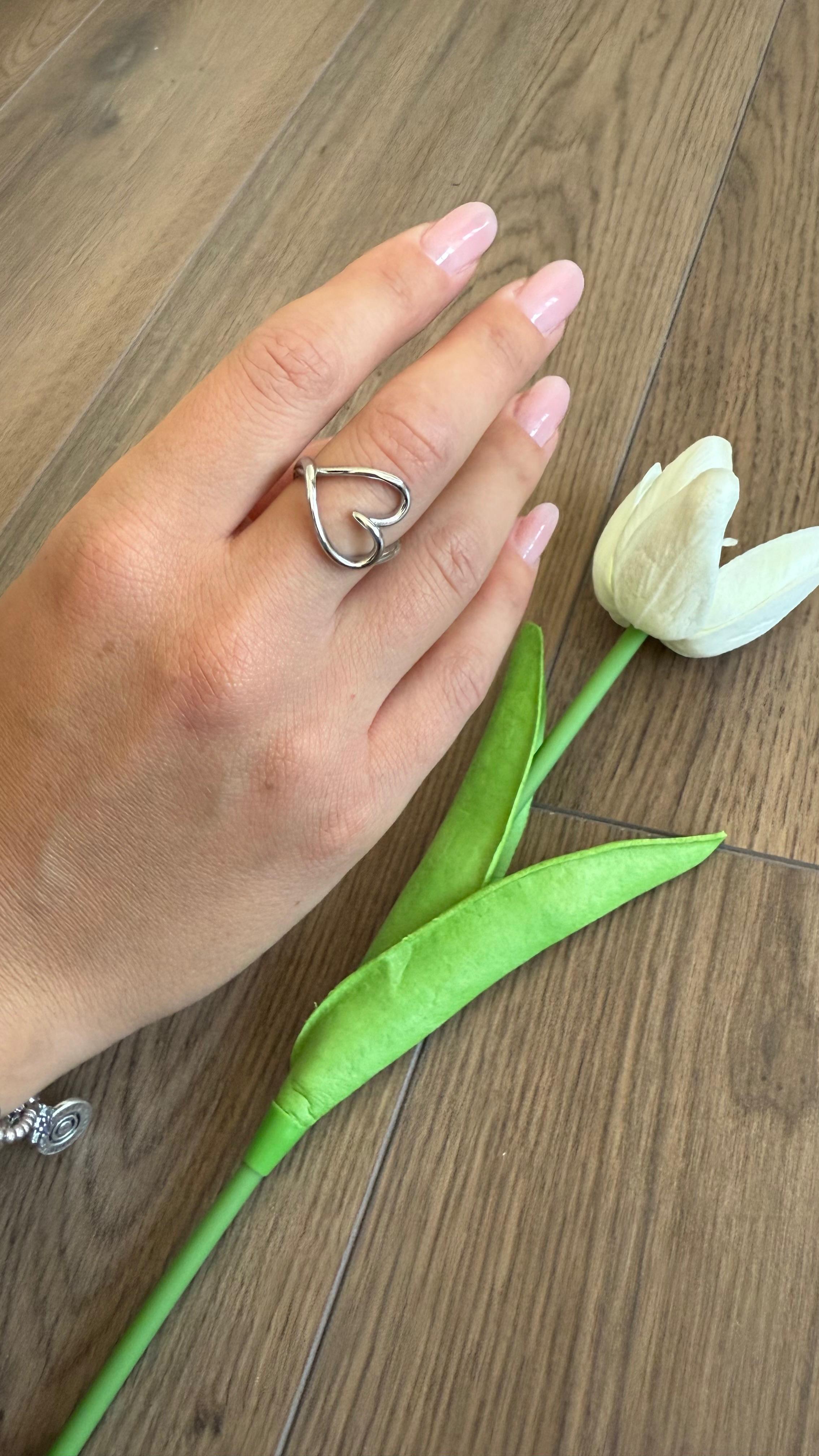 ANELLO CUORE ARGENTO NEW