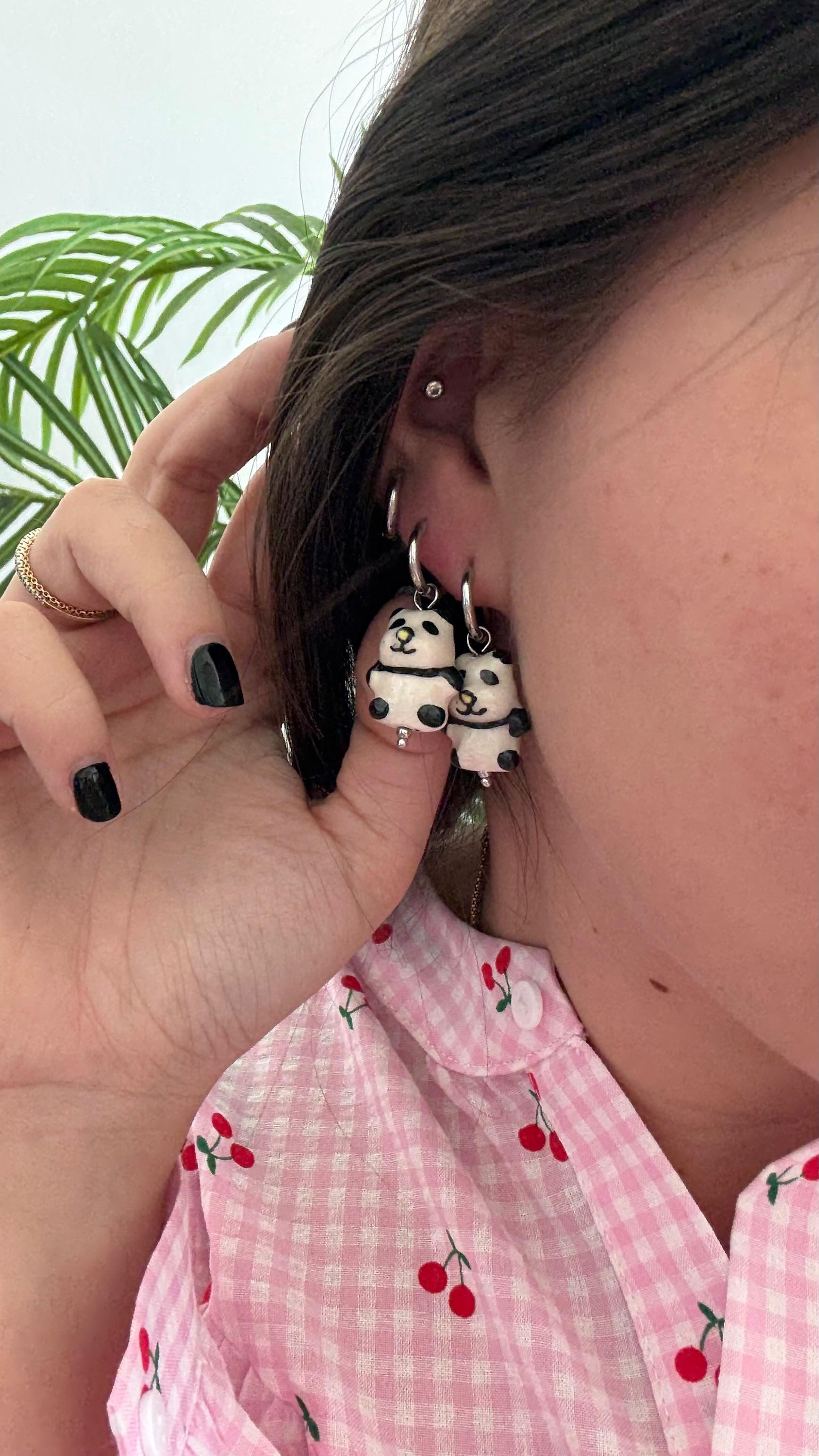 ORECCHINI PANDA NEW