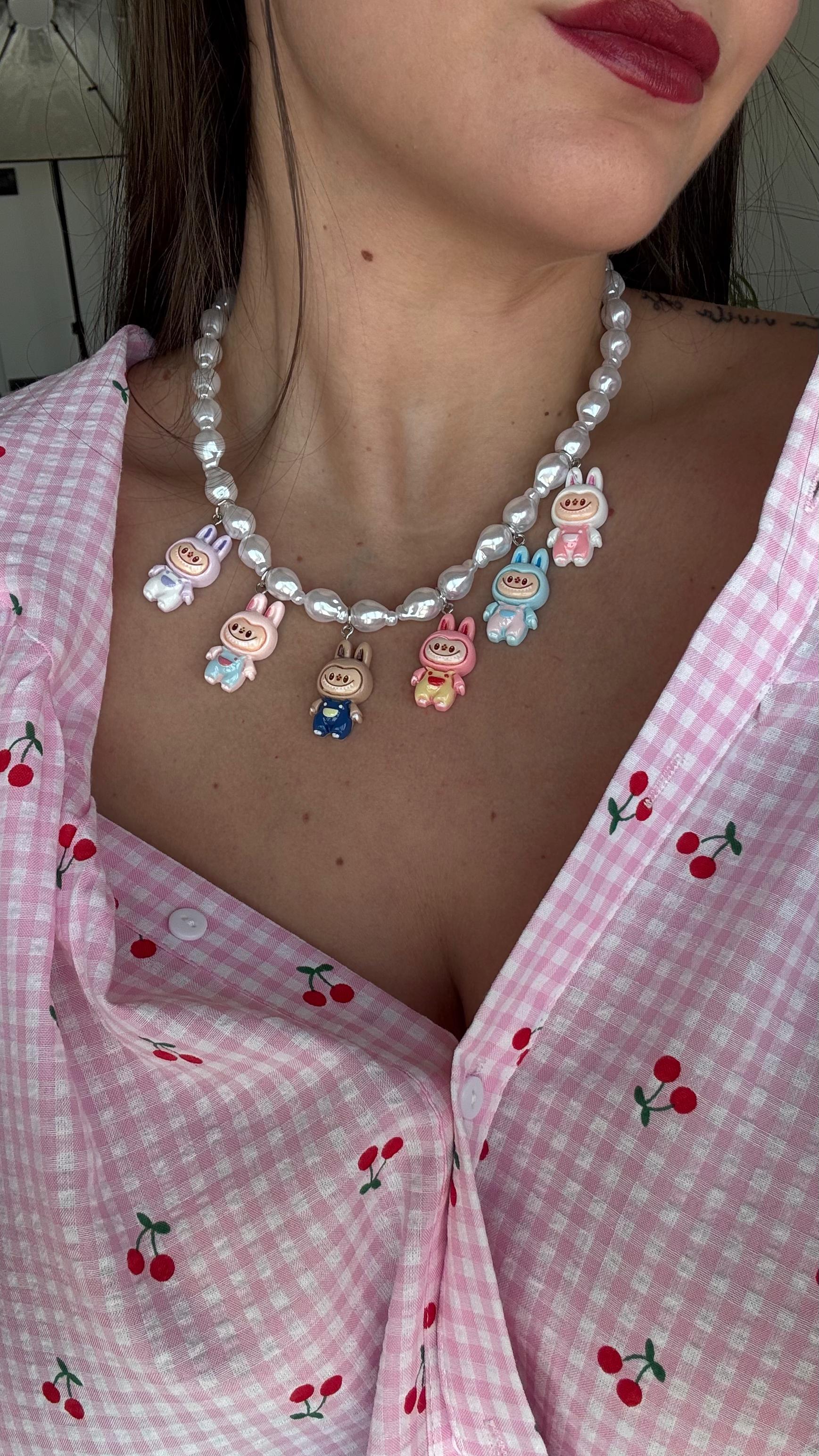 COLLANA PERLE LABUBU NEW