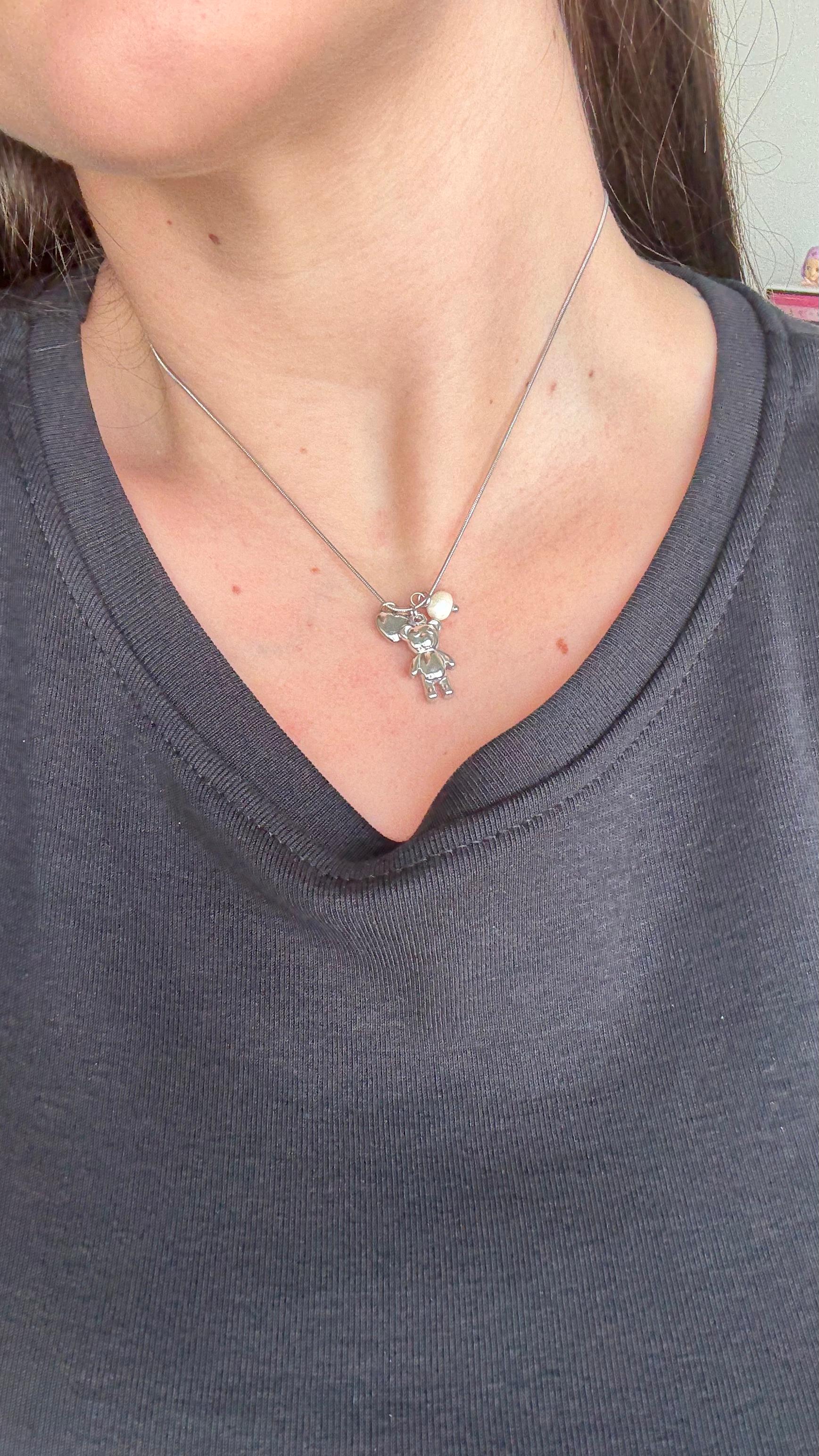 COLLANA TEDDY E CUORE NEW