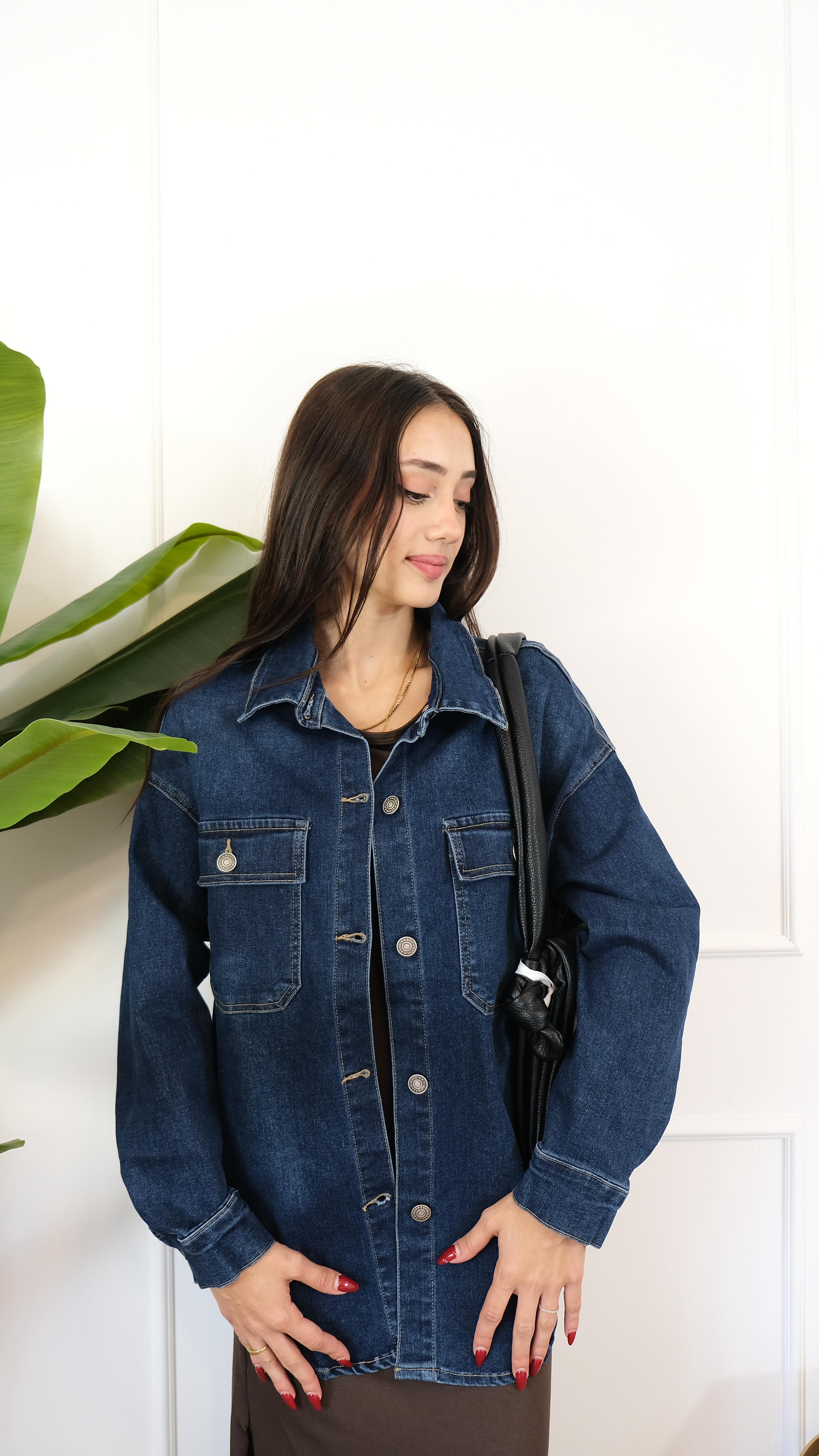 CAMICIA JEANS SCURO 6015 NEW