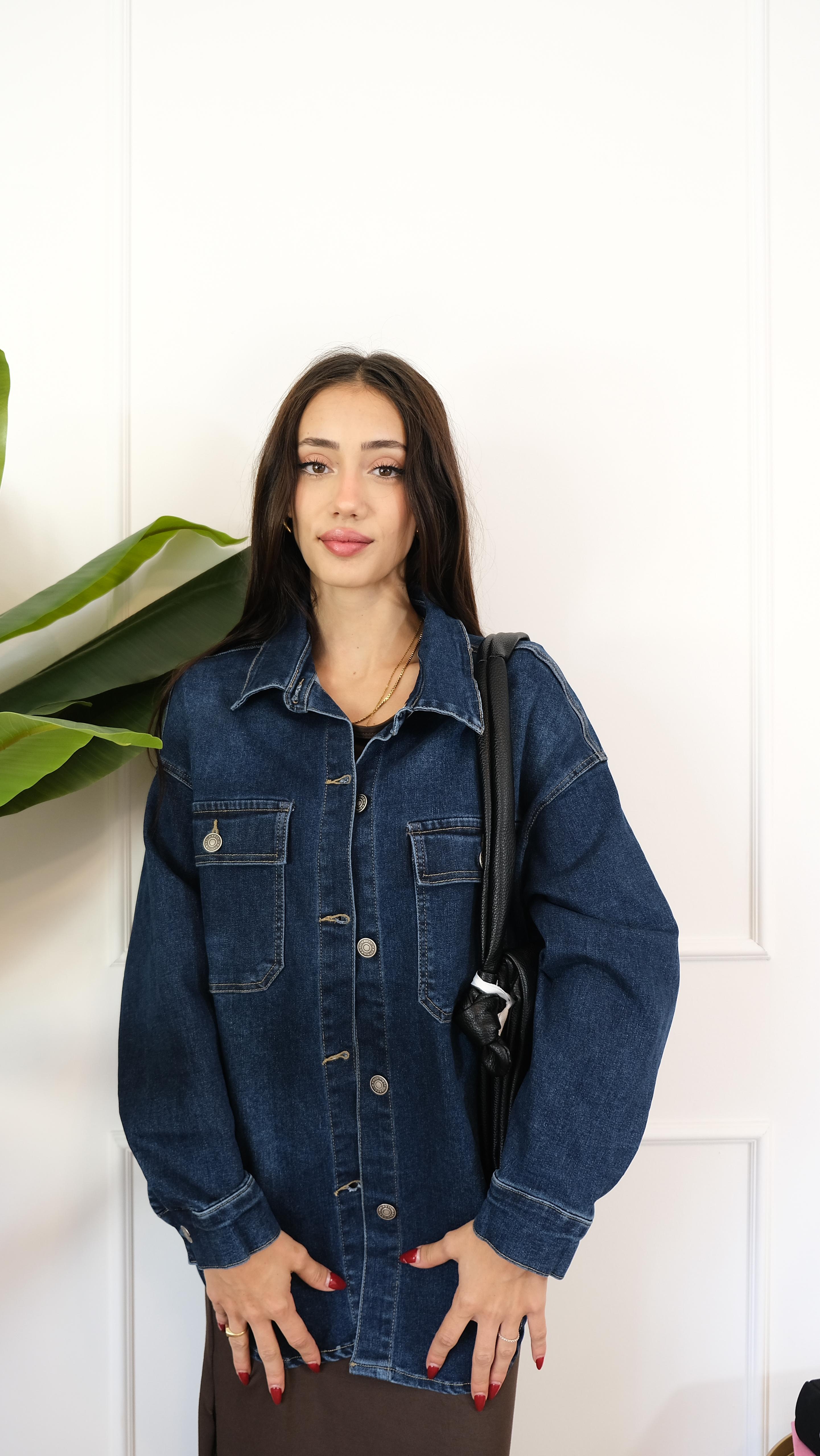 CAMICIA JEANS SCURO 6015 NEW