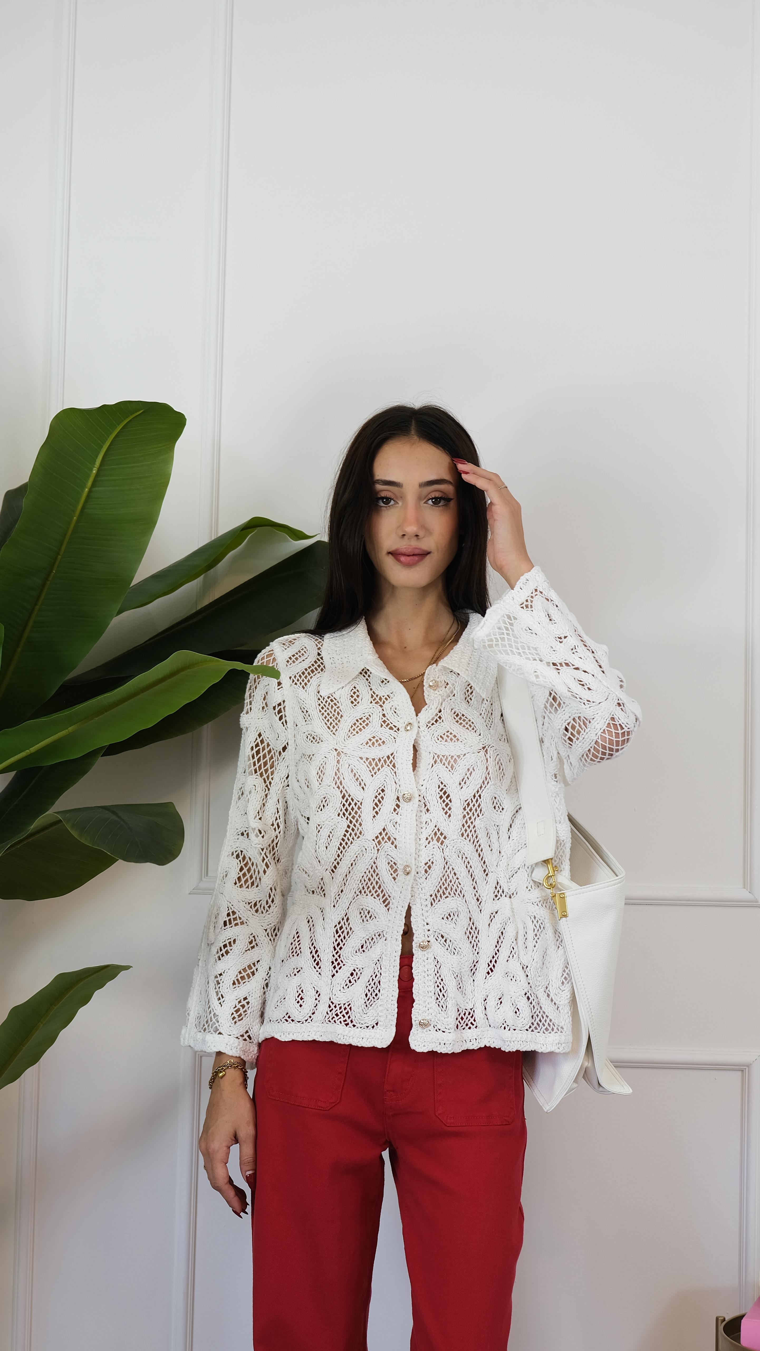CAMICIA TRAFORATA JJ432 NEW