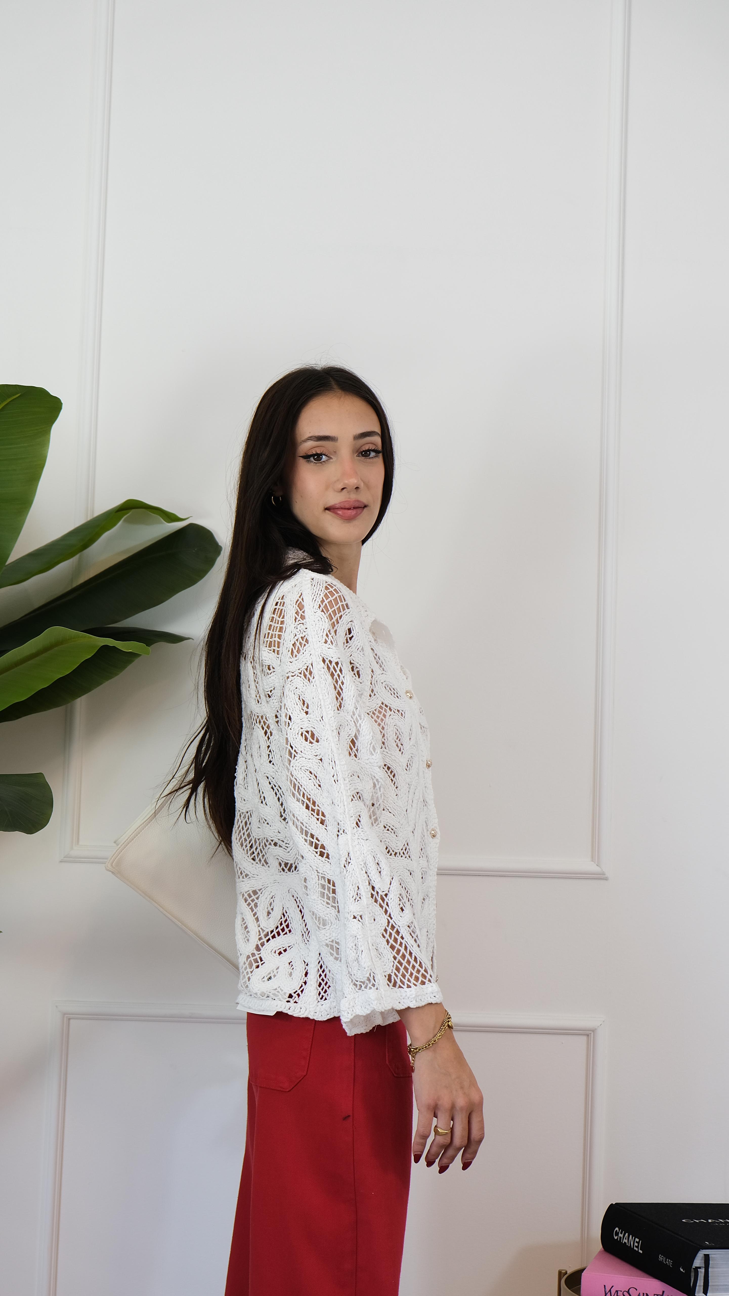 CAMICIA TRAFORATA JJ432 NEW