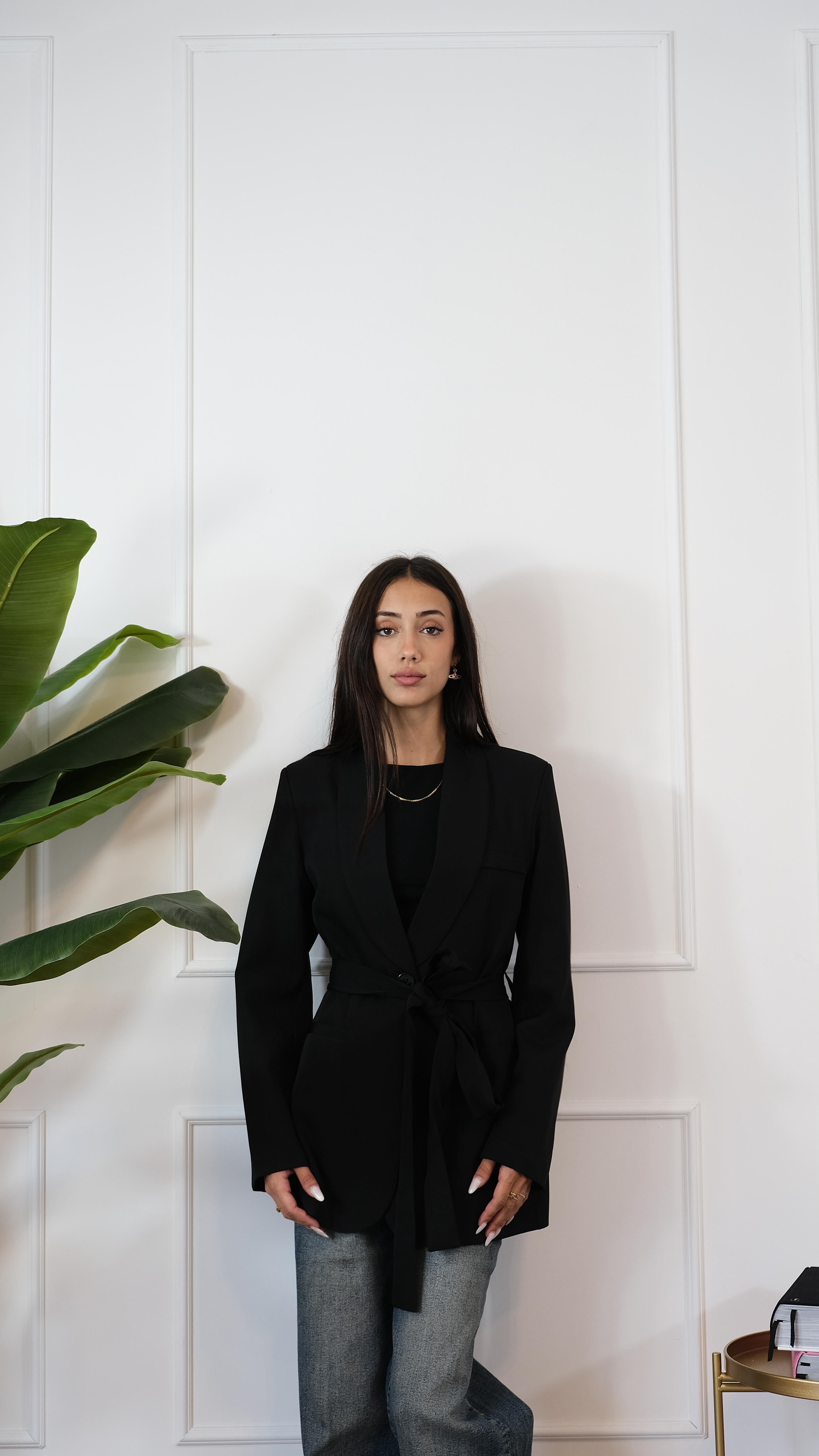 BLAZER NERO CON LACCETTO 3901 NEW