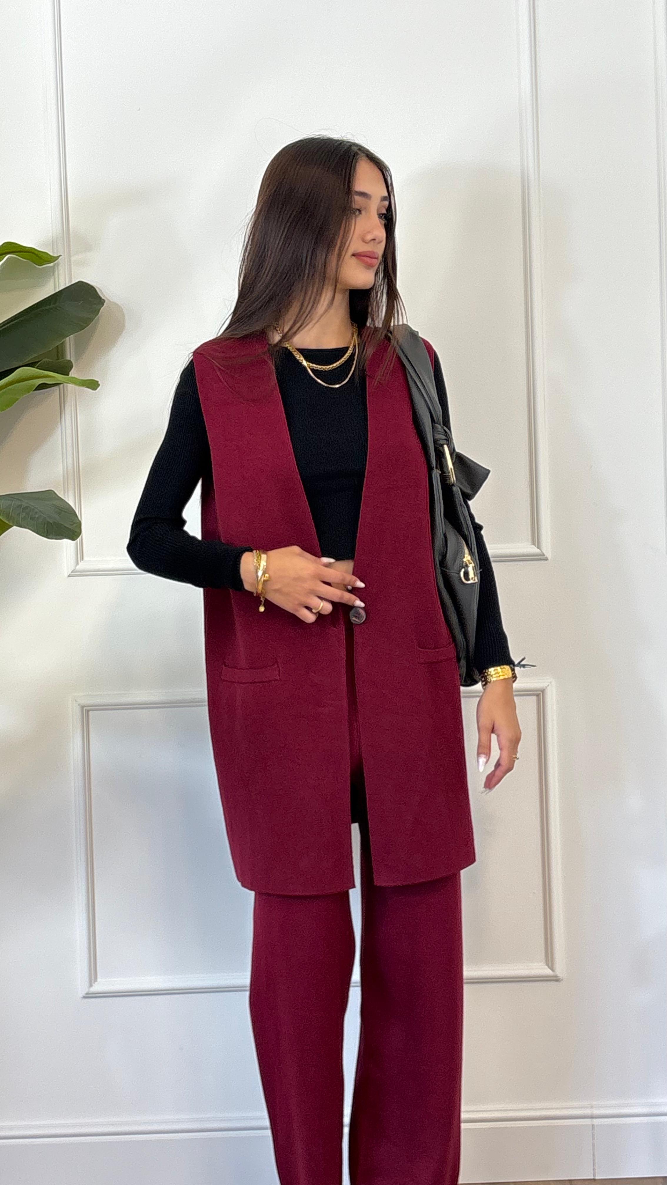 GILET IN MAGLIA LUNGO 9591 NEW