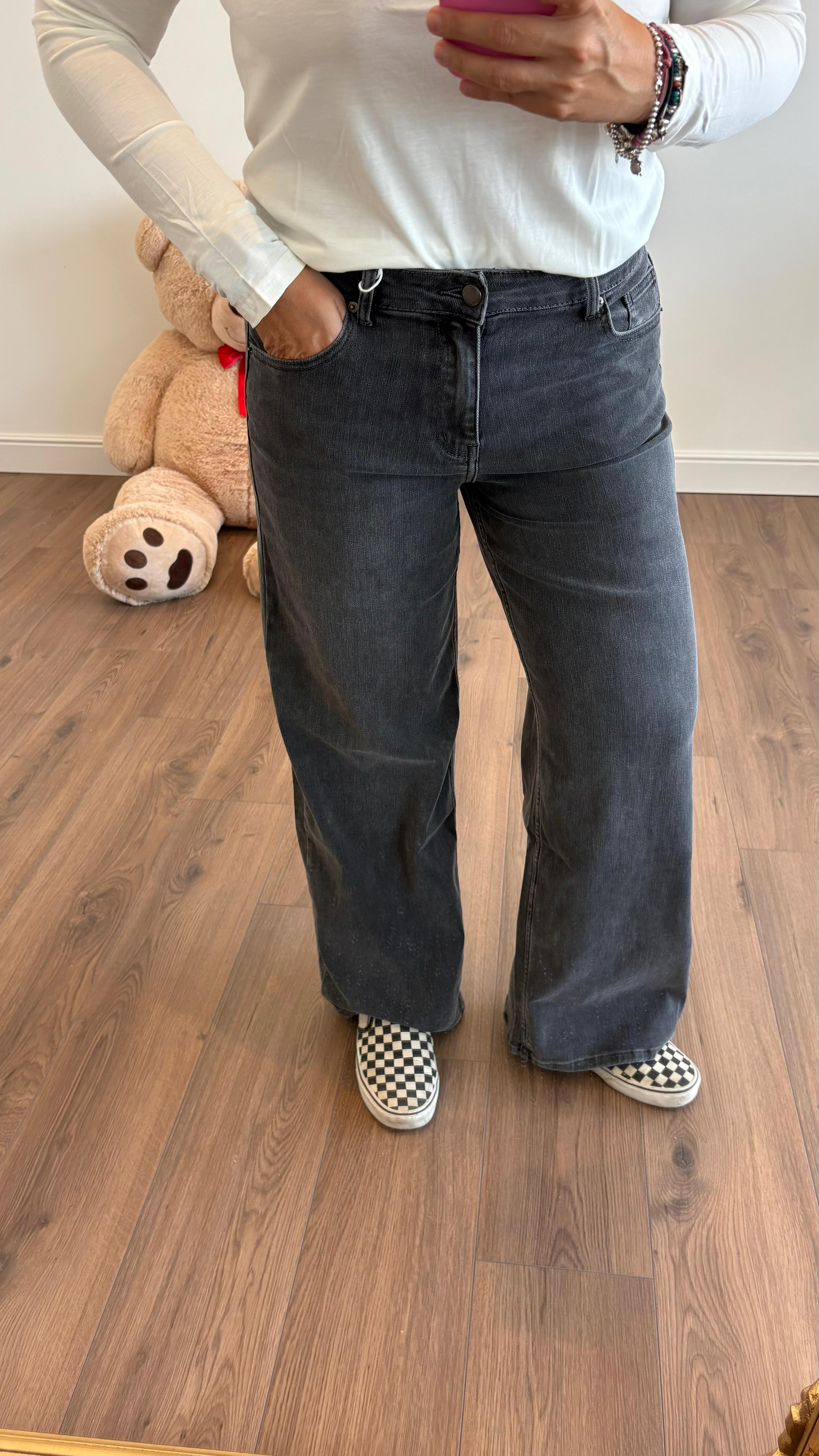 JEANS GRIGIO SCURO Y467 NEW