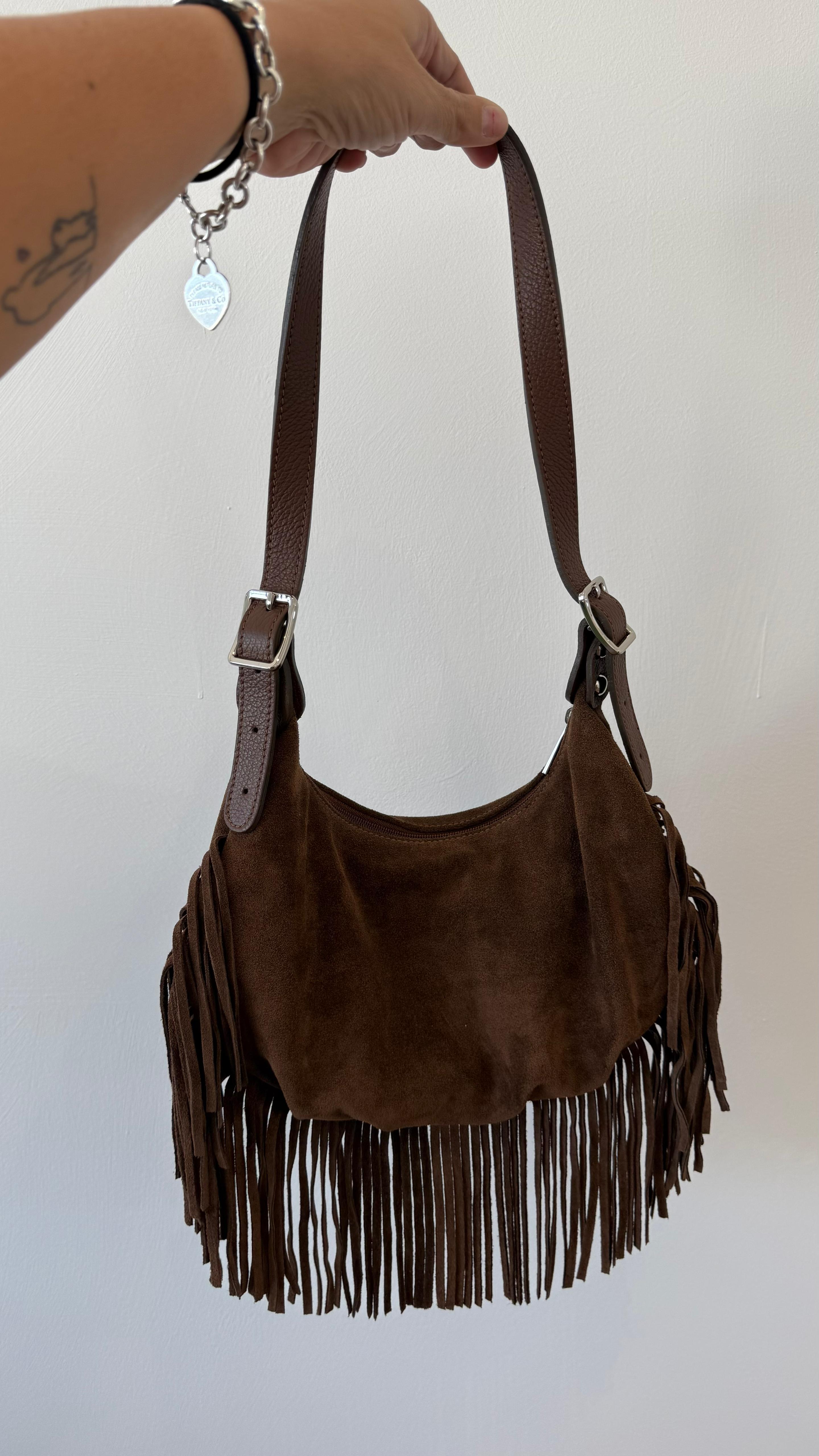 HALF MOON BAG FRANGE AURORA NEW
