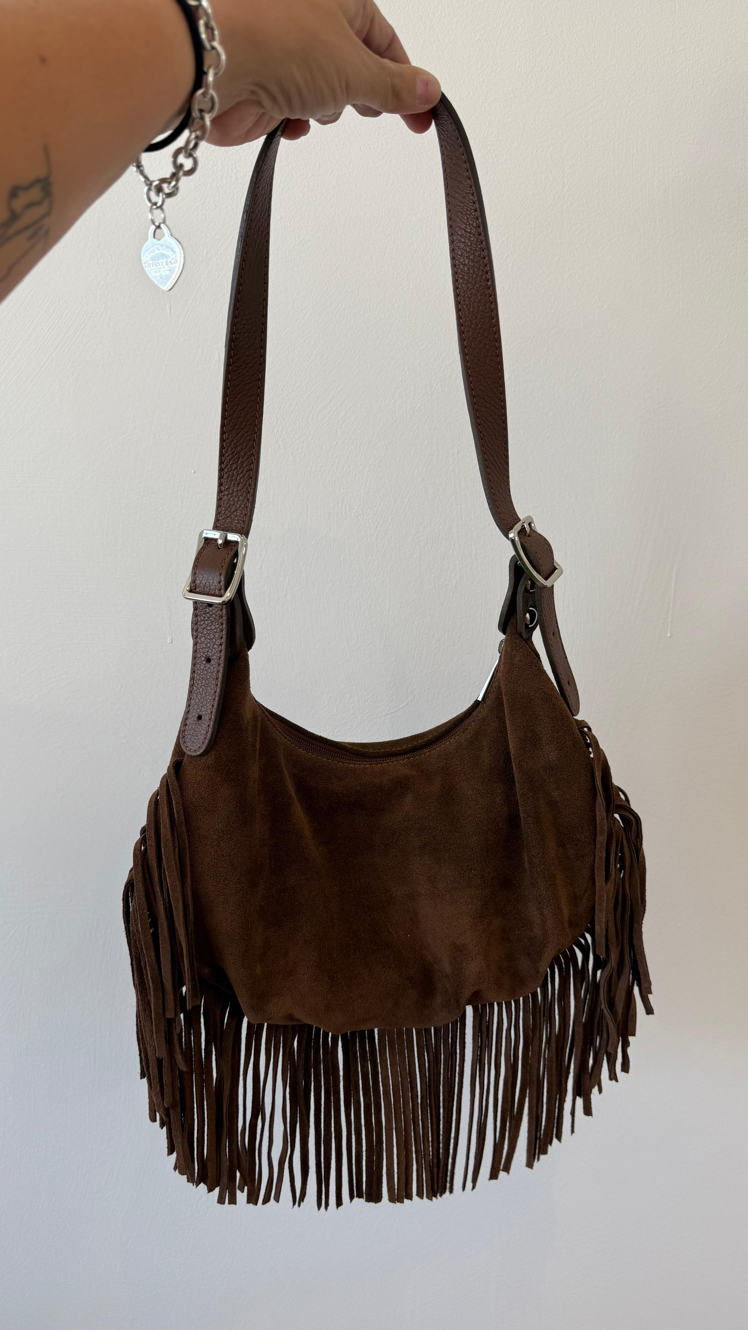 HALF MOON BAG FRANGE AURORA NEW