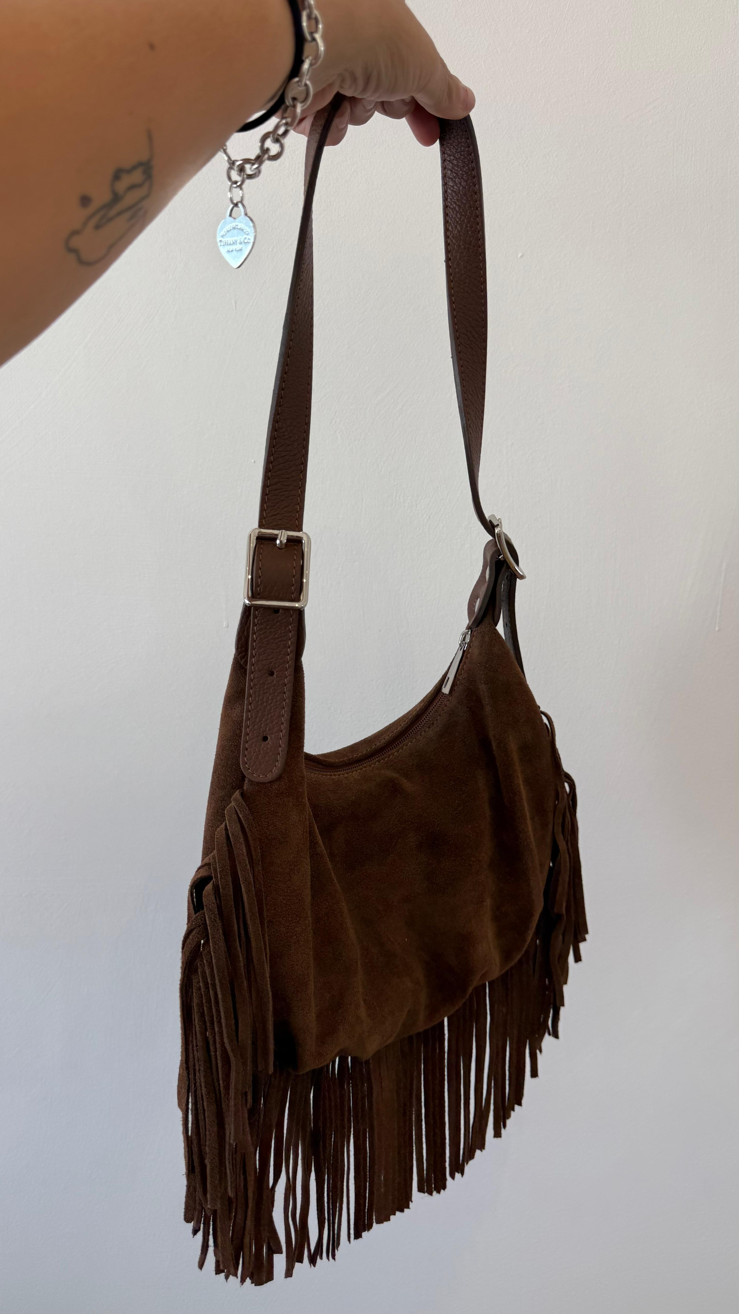 HALF MOON BAG FRANGE AURORA NEW