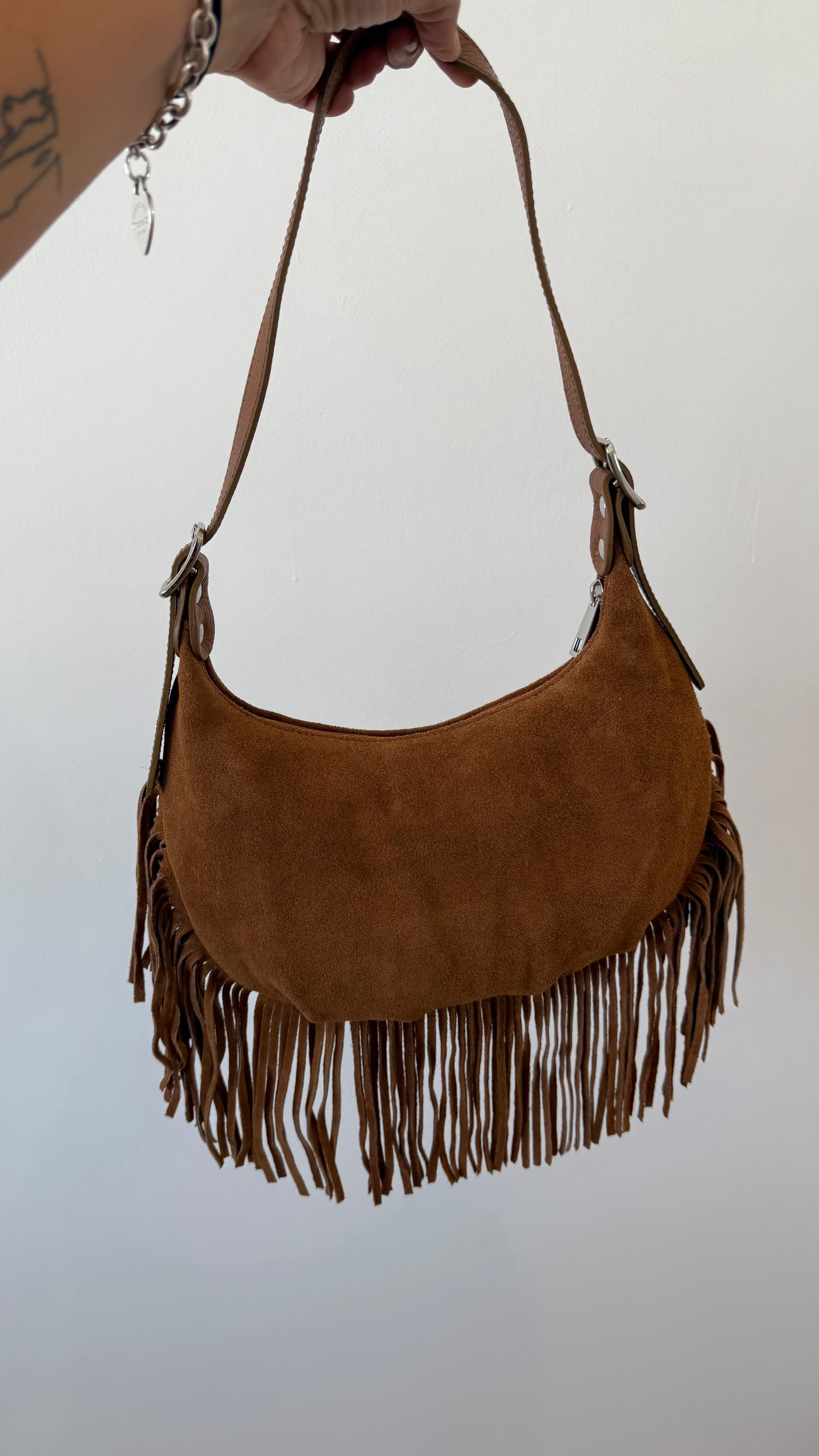 HALF MOON BAG FRANGE AURORA NEW