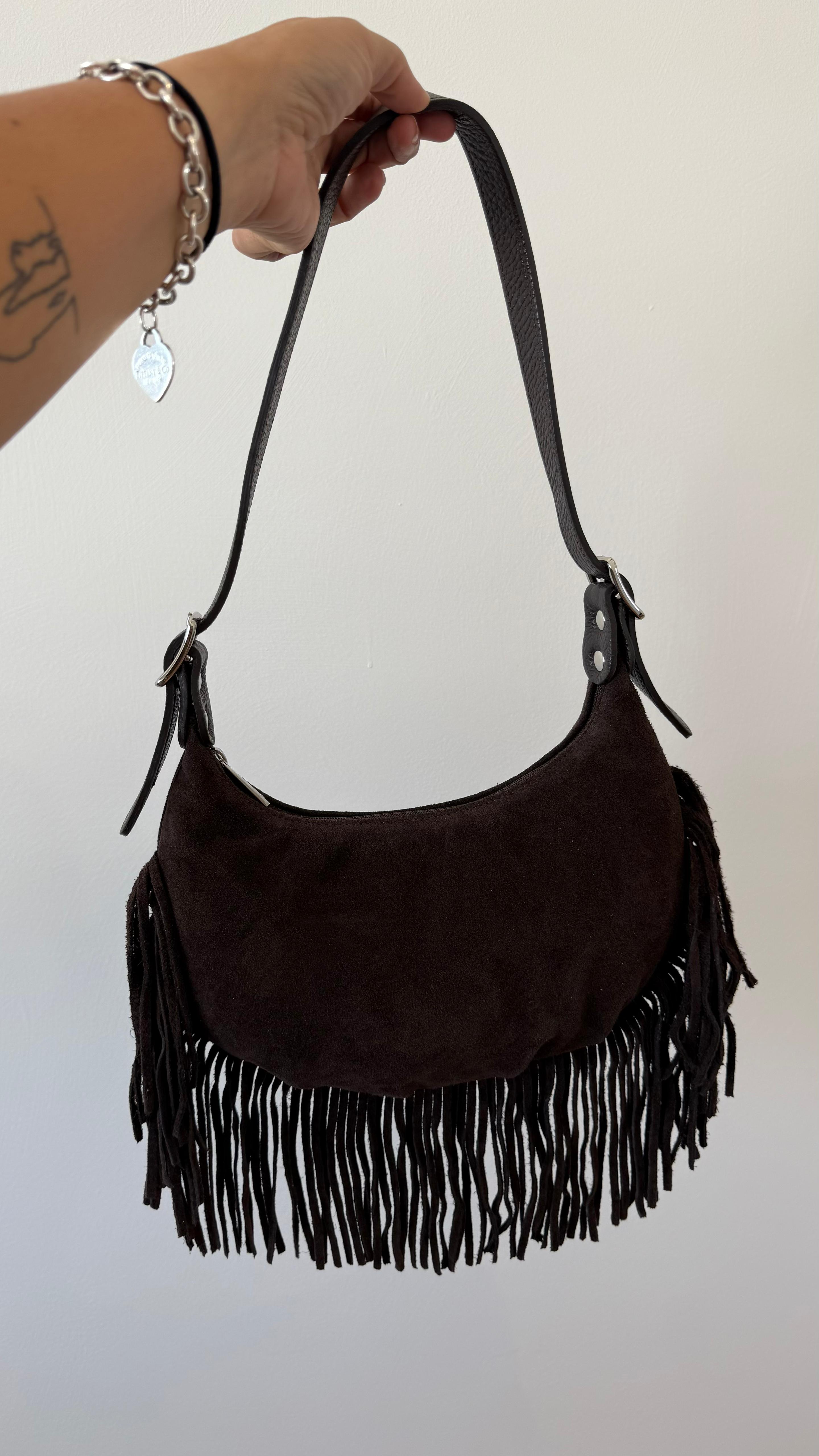 HALF MOON BAG FRANGE AURORA NEW