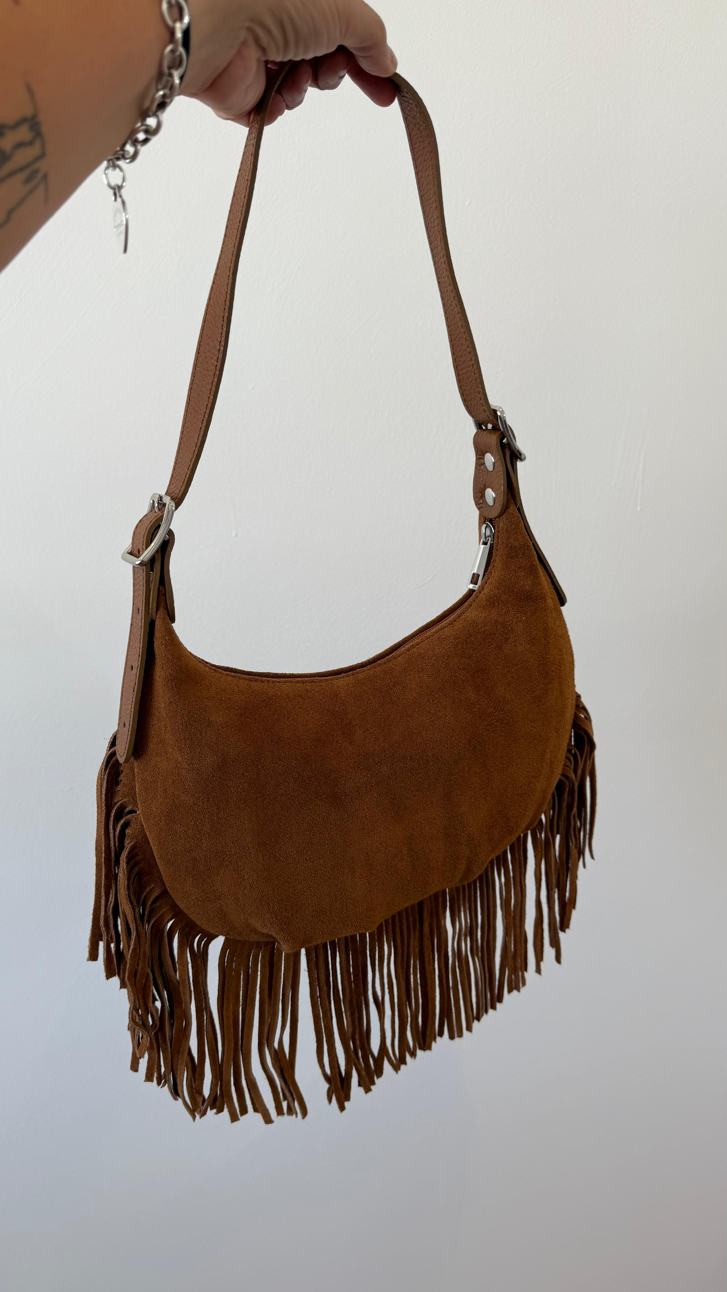 HALF MOON BAG FRANGE AURORA NEW