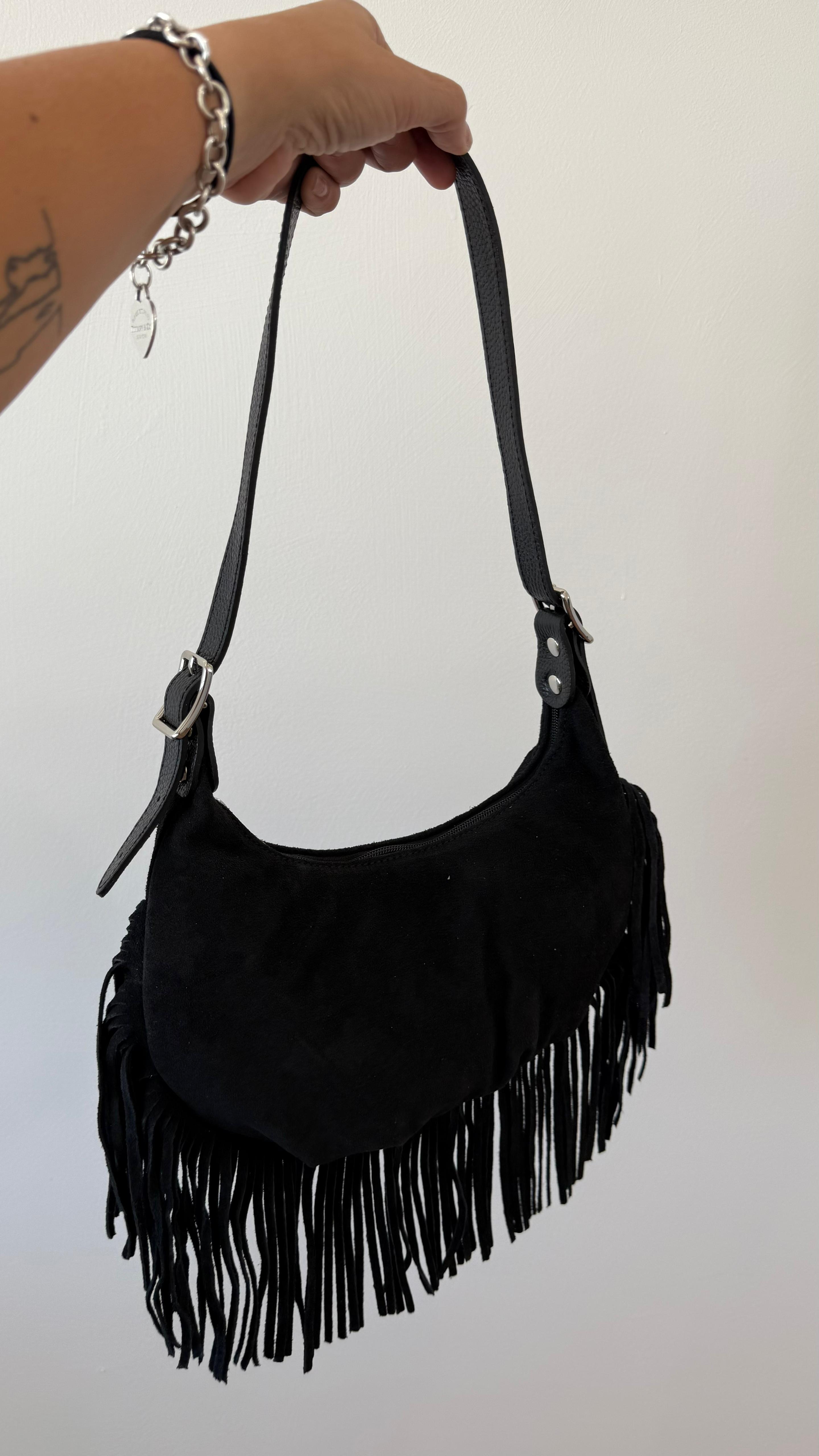 HALF MOON BAG FRANGE AURORA NEW