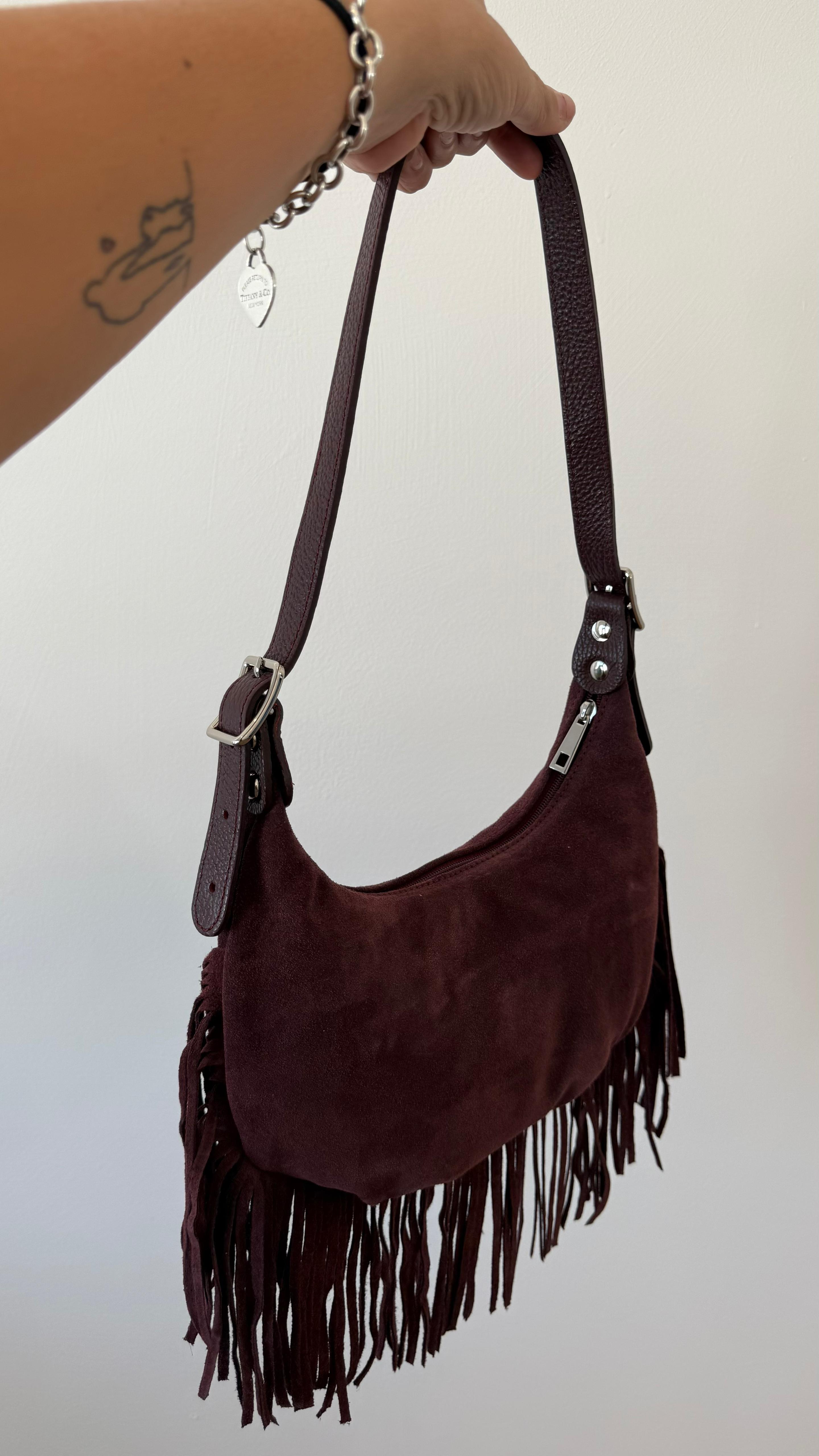 HALF MOON BAG FRANGE AURORA NEW