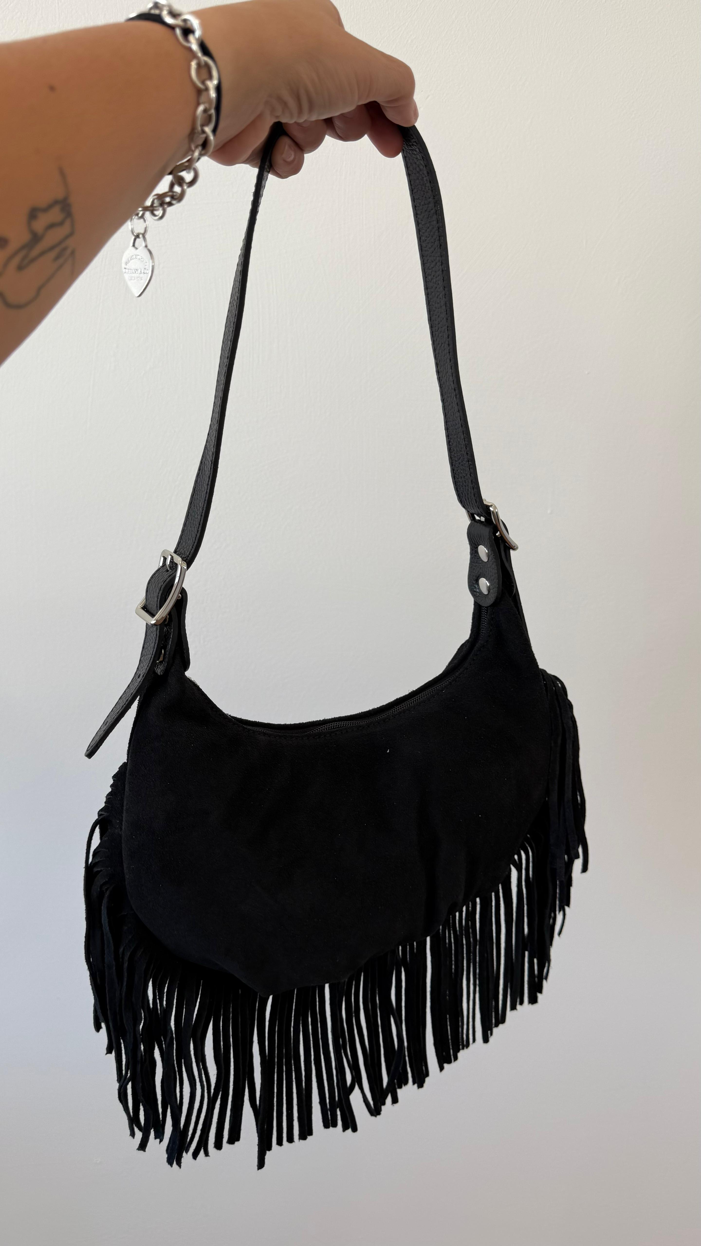 HALF MOON BAG FRANGE AURORA NEW