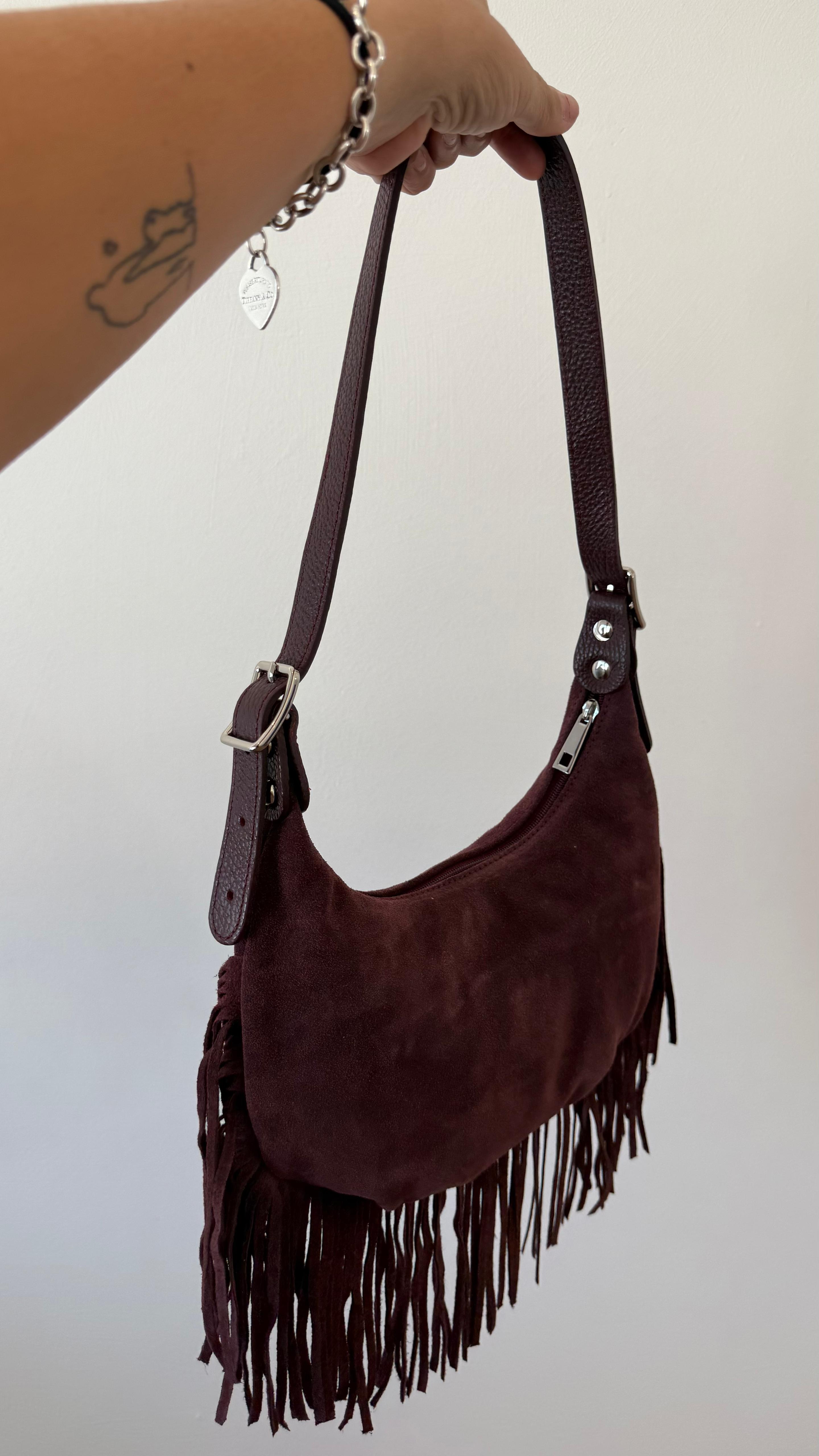 HALF MOON BAG FRANGE AURORA NEW