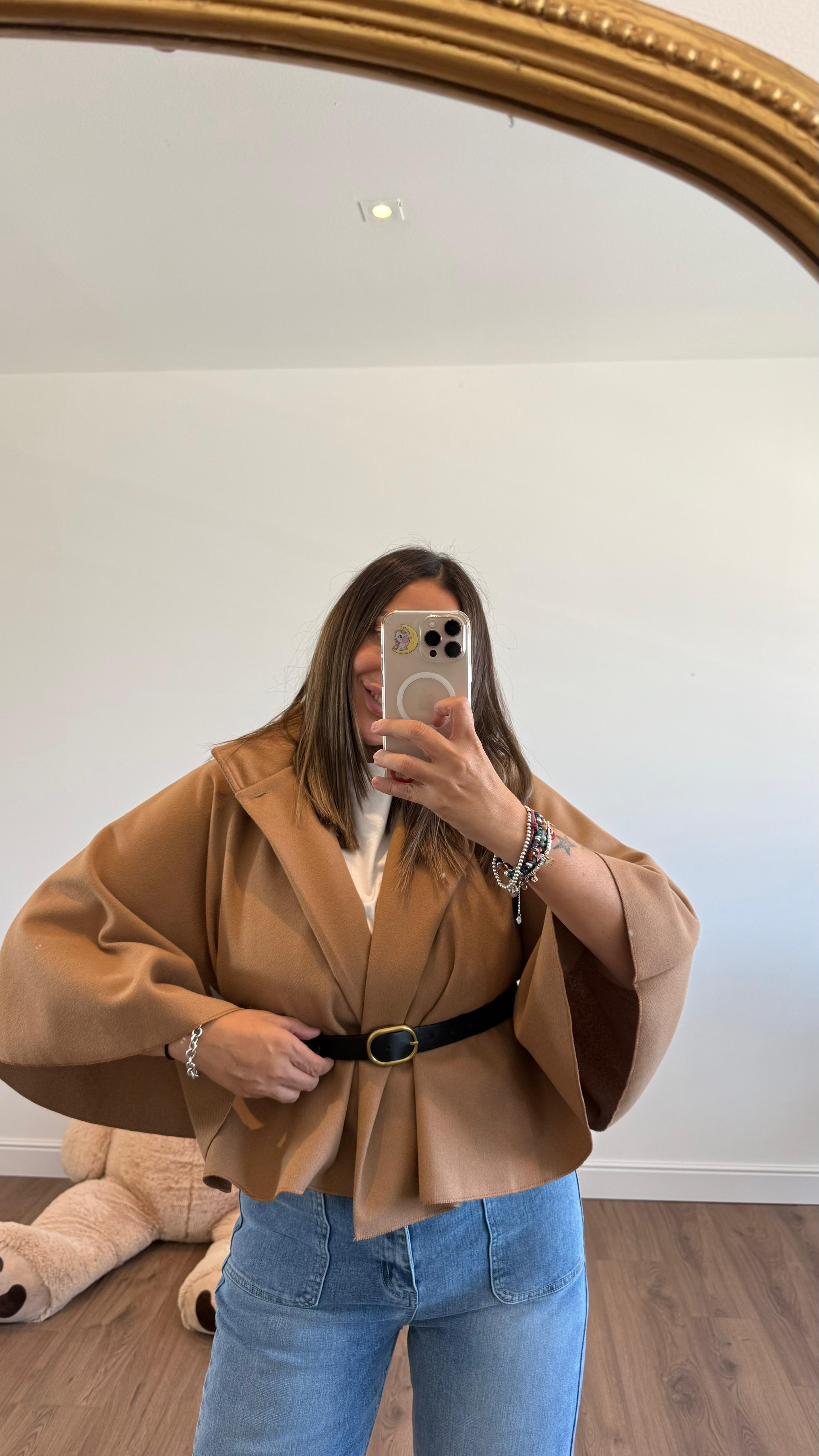 MANTELLA CON CINTURA 99658 NEW