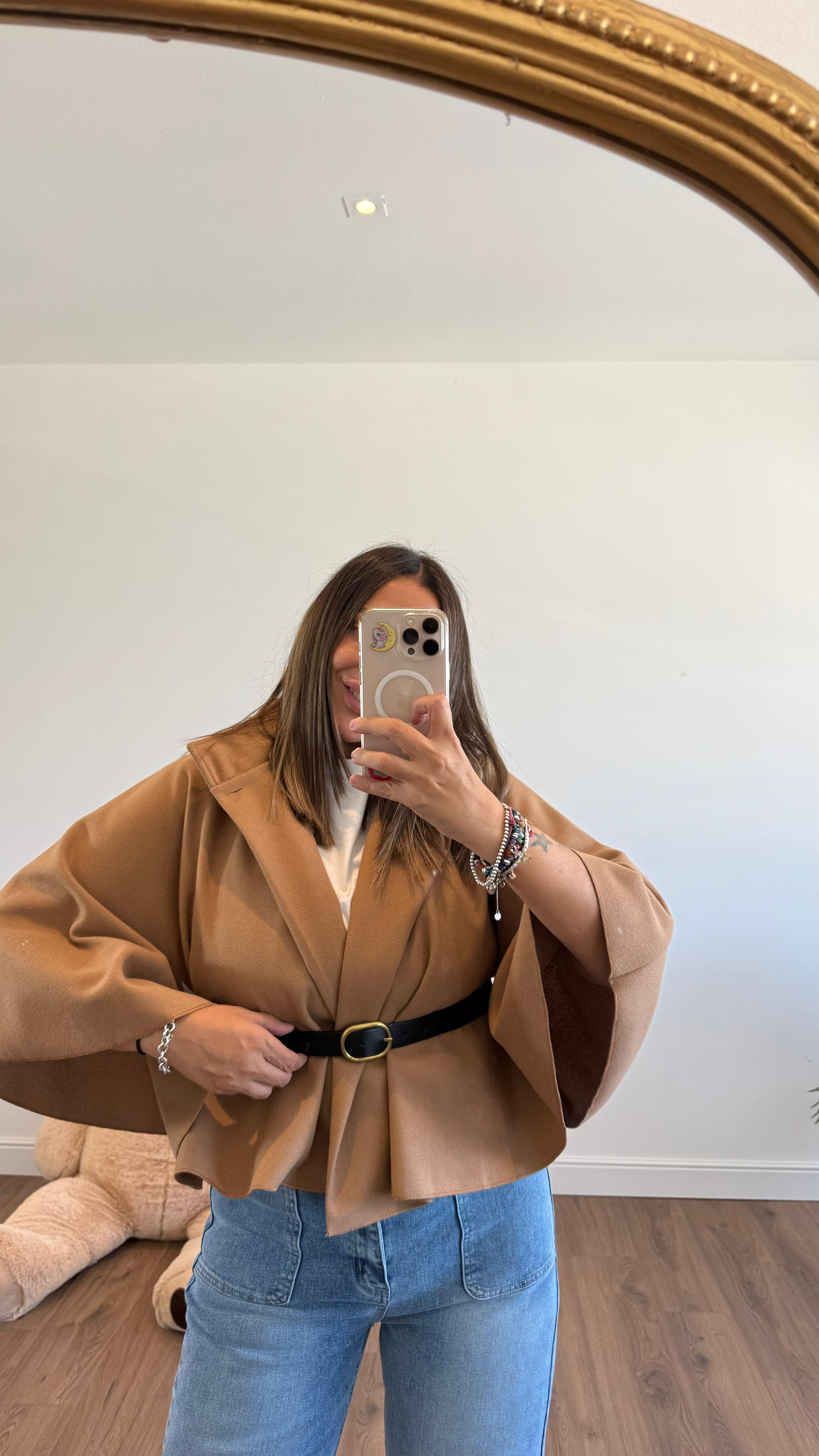 MANTELLA CON CINTURA 99658 NEW