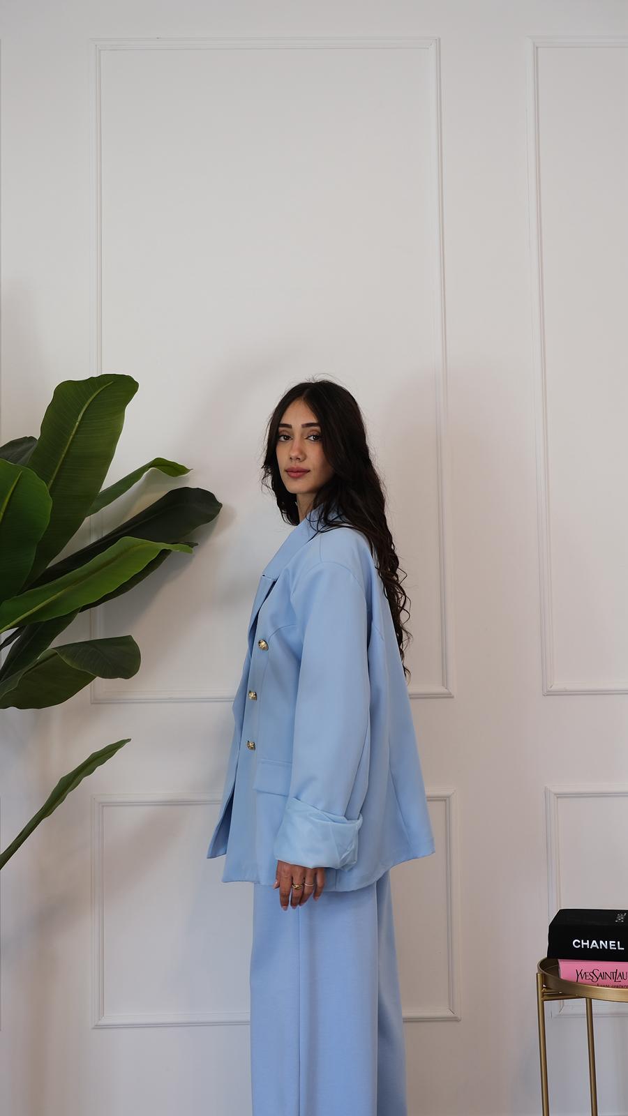 BLAZER OVER AZZURRO NEW