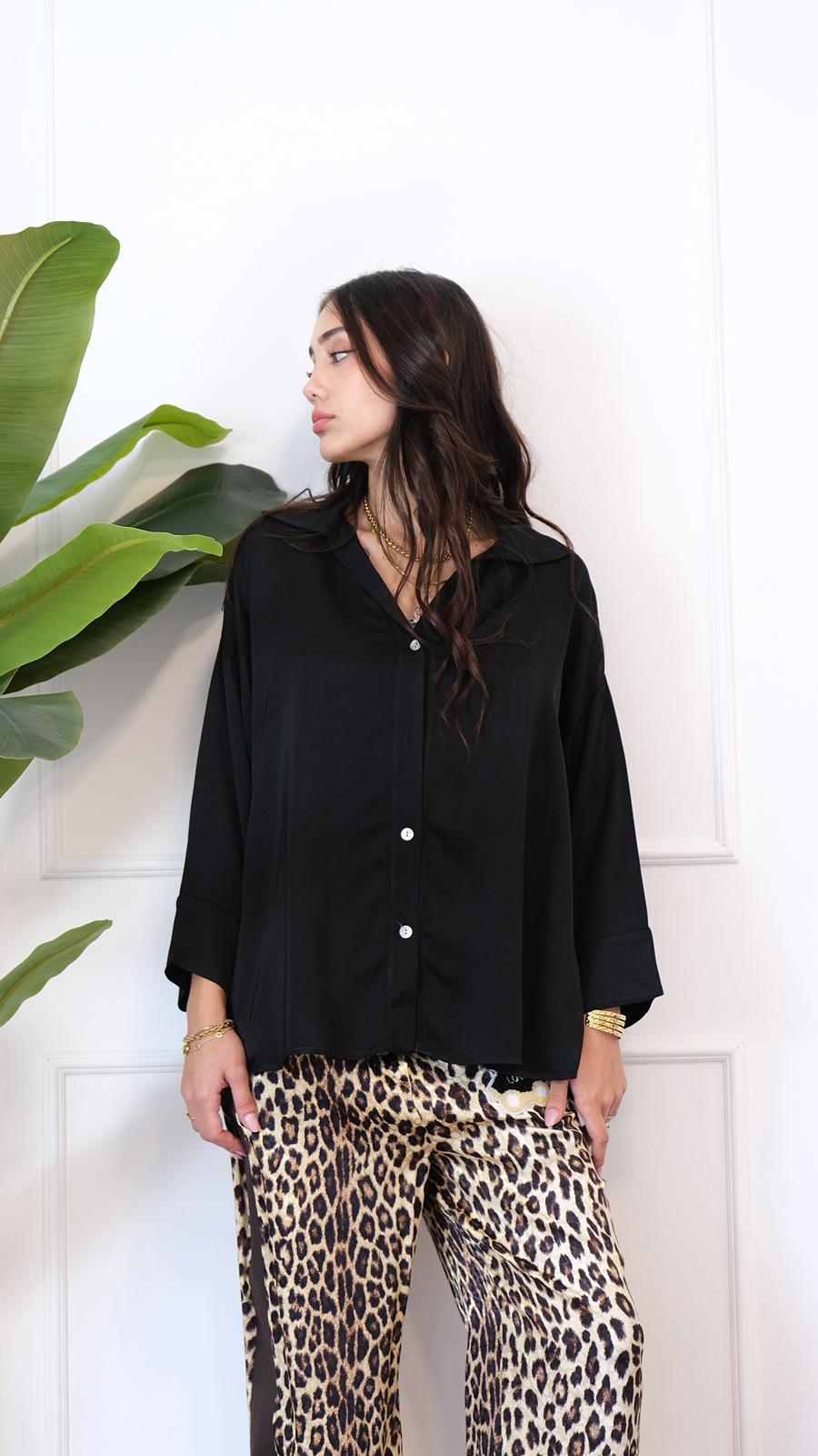 CAMICIA NERA 5686 NEW