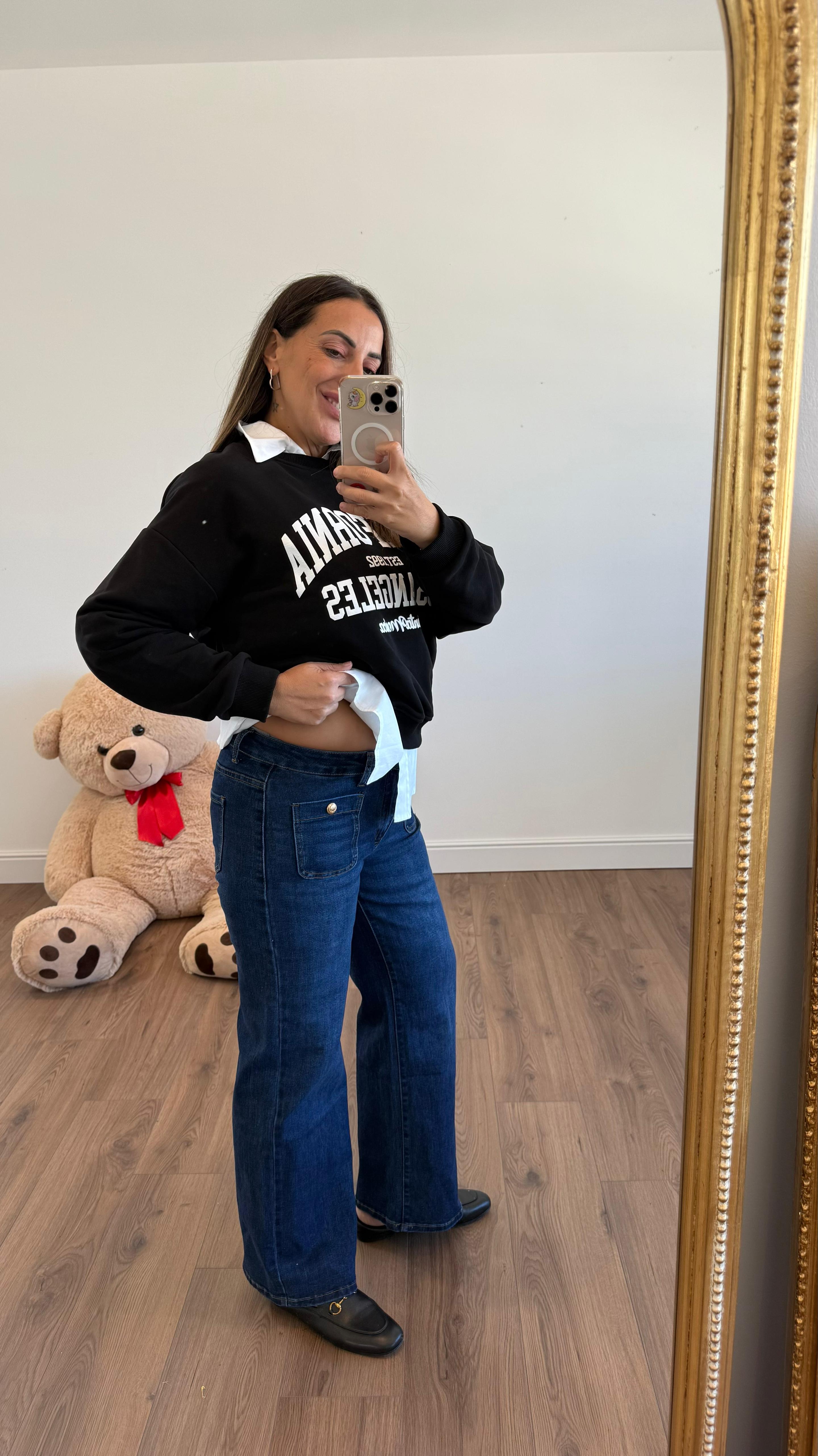 JEANS CON BOTTONE DORATO 2625 NEW